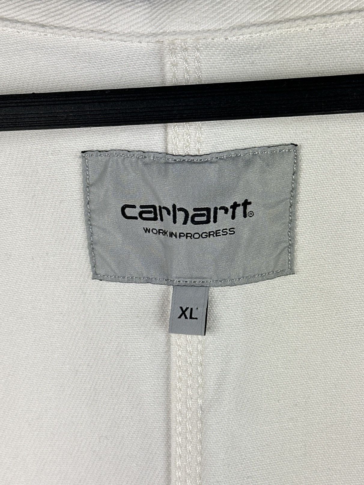 Carhartt Wip Carhartt WIP Saledo White Chore Jacket Canvas Button Front Size US XL / EU 56 / 4 - 12 Thumbnail