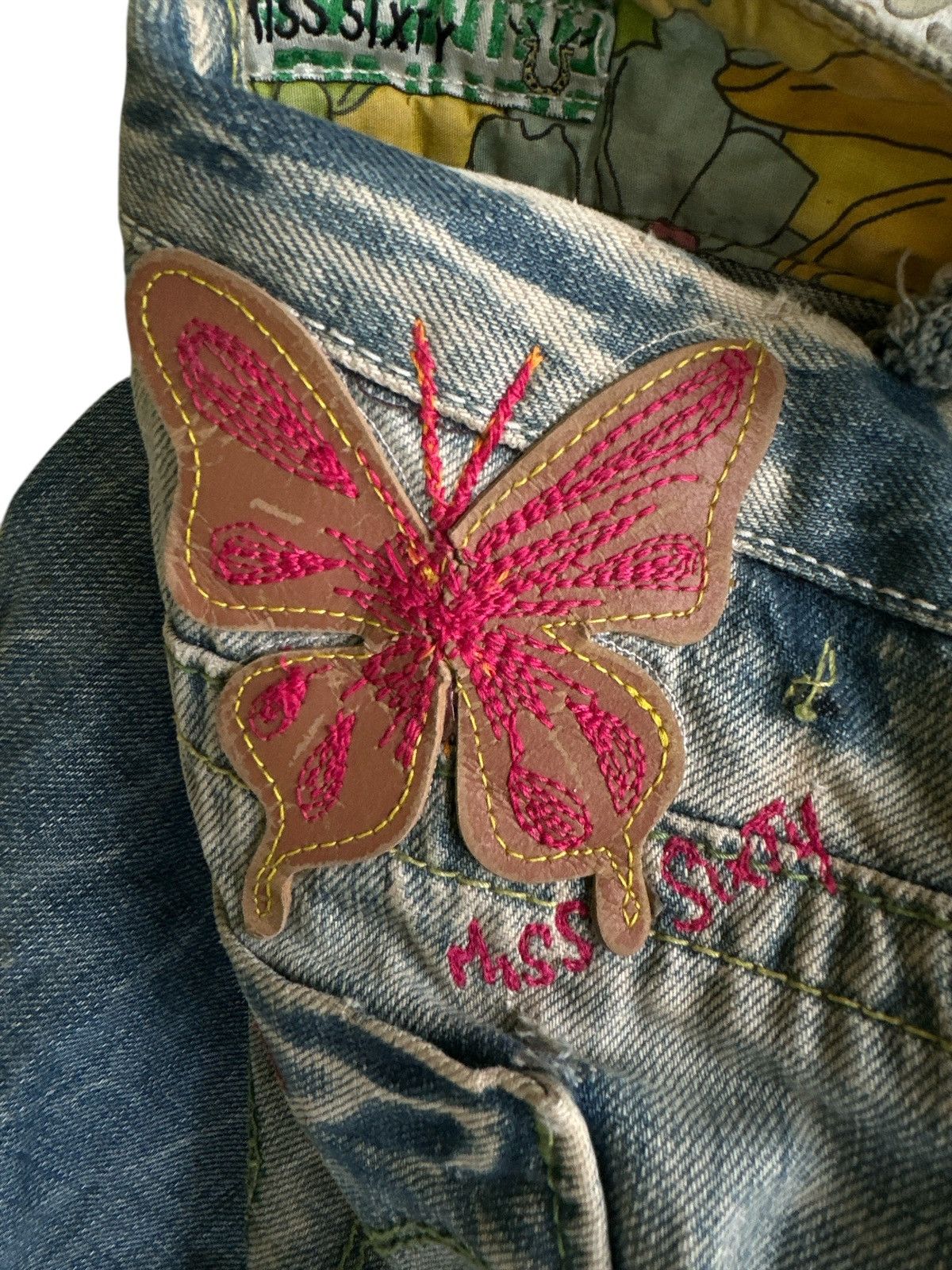 Kapital Flare Miss Sixty Butterfly Embroid . Size US 28 / EU 44 - 14 Thumbnail