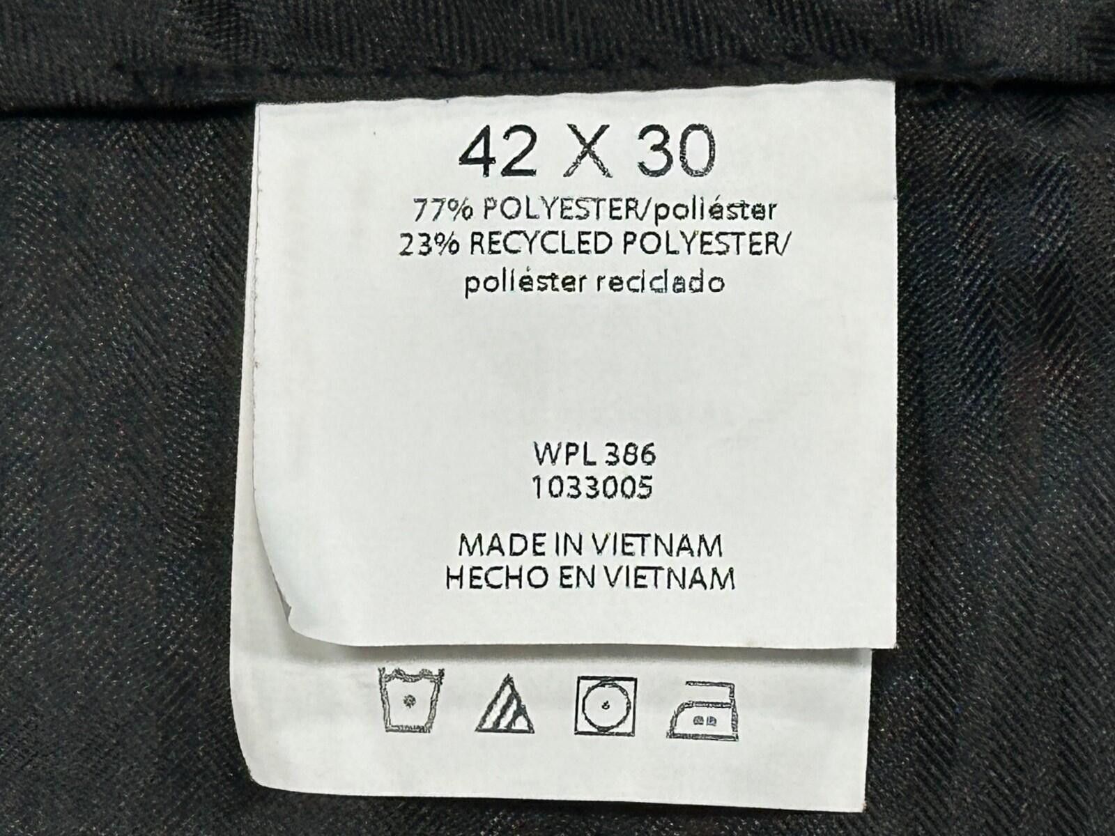 Haggar Haggar Classic Fit Flat No Iron Dress Pants Black Mens 42/30 Size US 42 / EU 58 - 8 Thumbnail