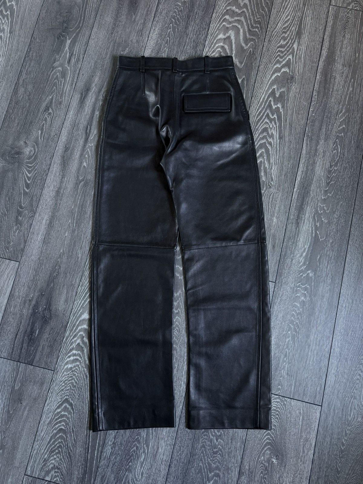 Bottega Veneta bottega veneta high rise leather wide leg pants msrp 4300€ Size US 30 / EU 46 - 3 Thumbnail