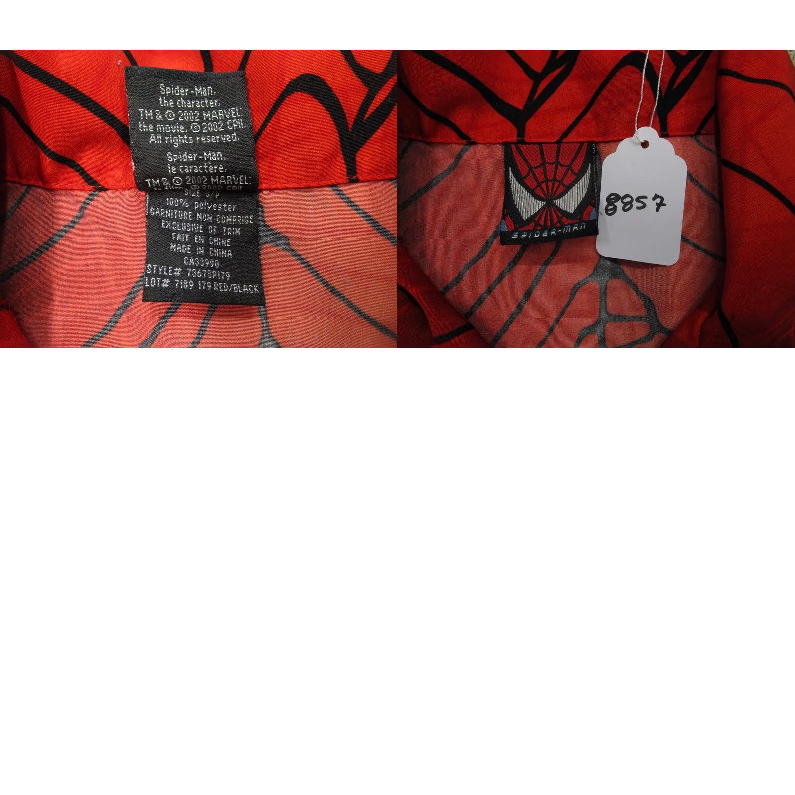 Vintage VINTAGE Spider-Man Shirt Men S Red All Over Print AOP Y2K Short Sleeve Brand: Spiderman Size US S / EU 44-46 / 1 - 8 Thumbnail