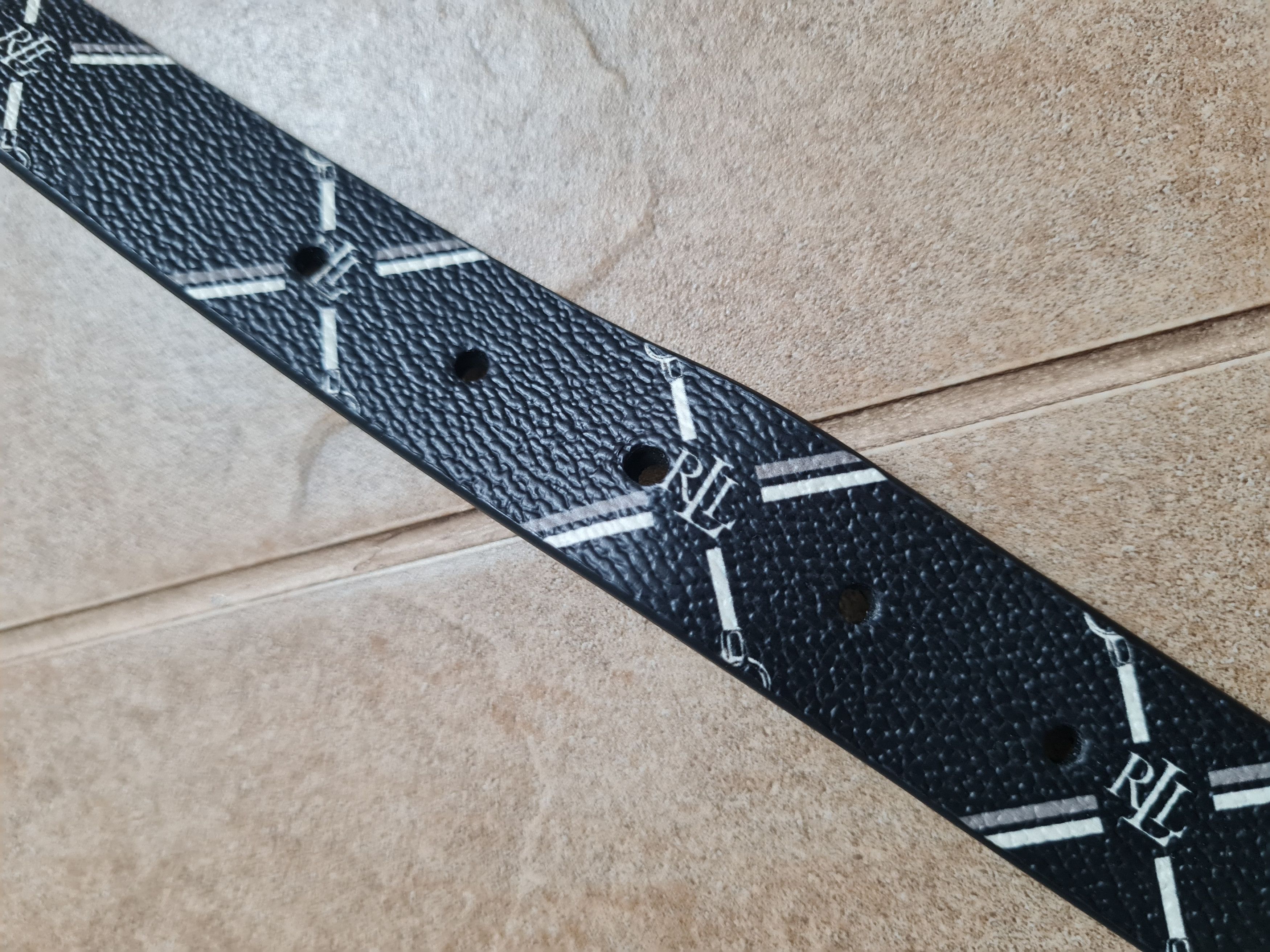 Polo Ralph Lauren Lauren Ralph Lauren Polo Leather belt monogram RPL RL Size ONE SIZE - 13 Thumbnail