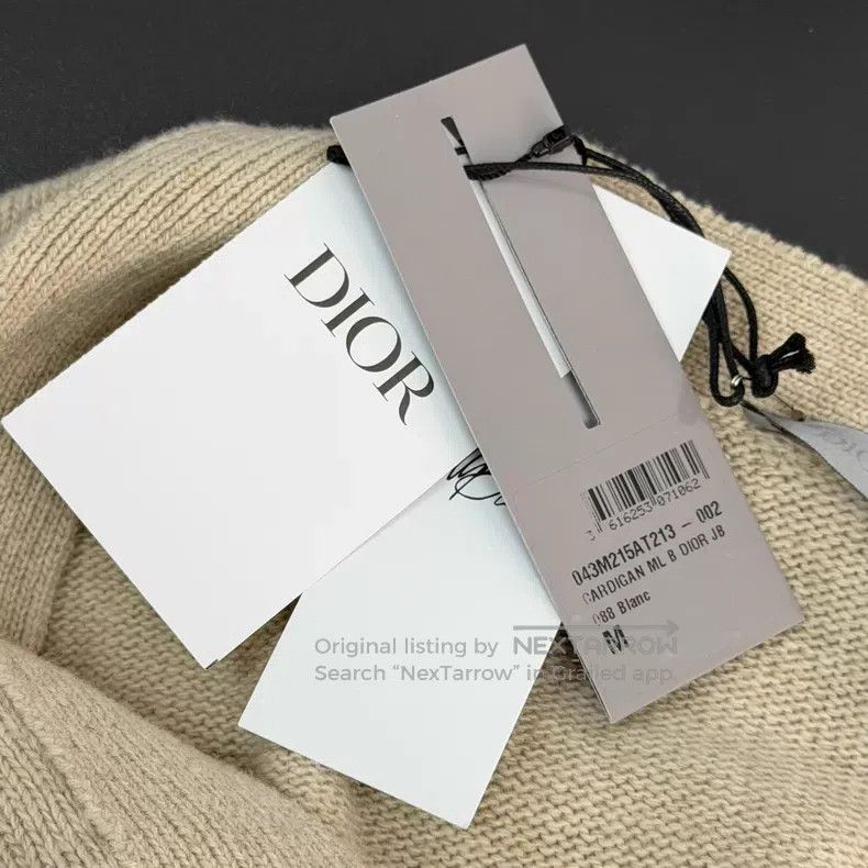 Dior Dior Oatmeal letter embroidery cardigan coat Size US M / EU 48-50 / 2 - 7 Thumbnail