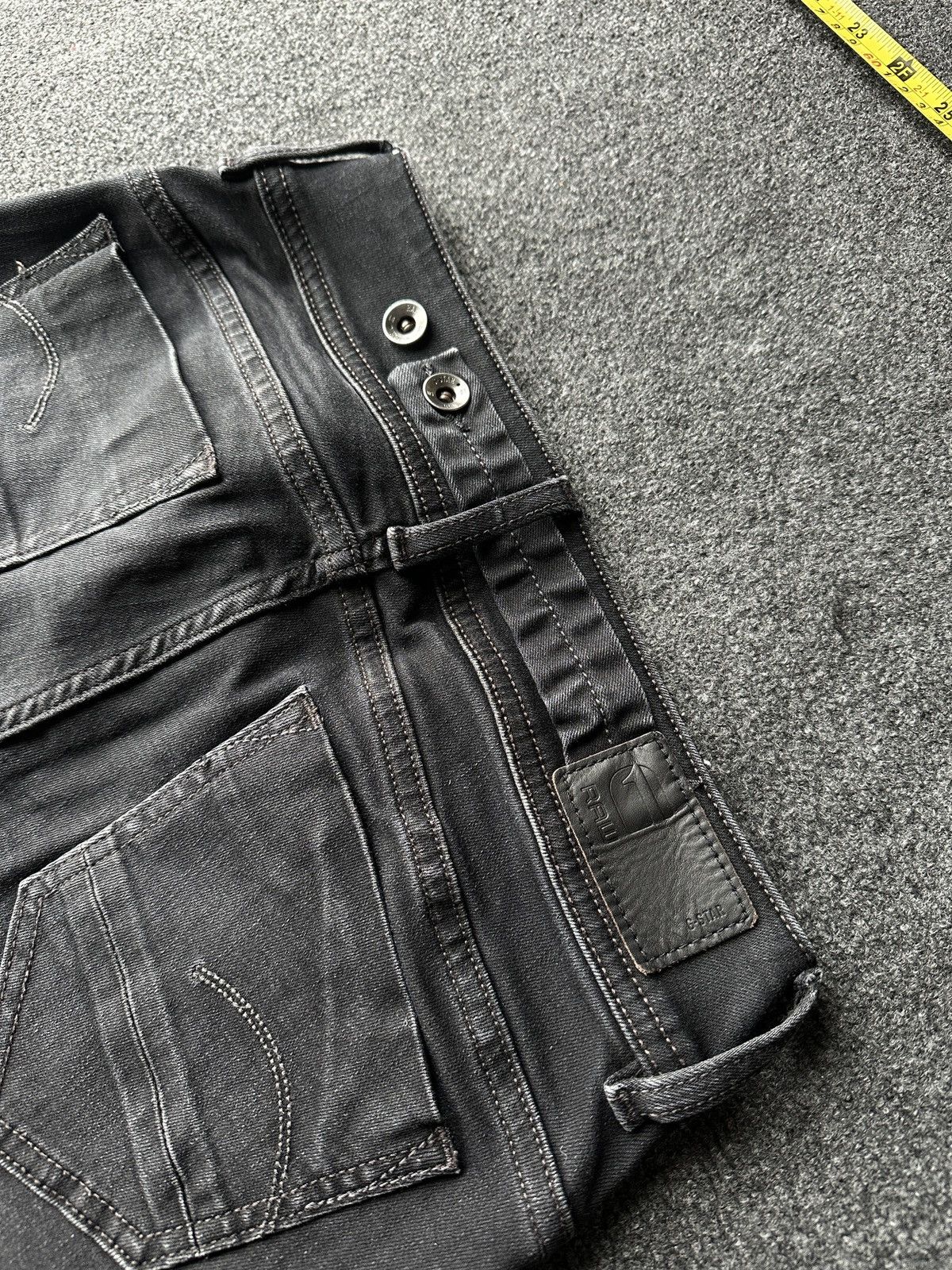 G-Star 🚨VNTG G STAR RAW GRAY FADED RARE AVANT GARDE JEANS Y2K Size 26" / US 2 / IT 38 - 12 Thumbnail