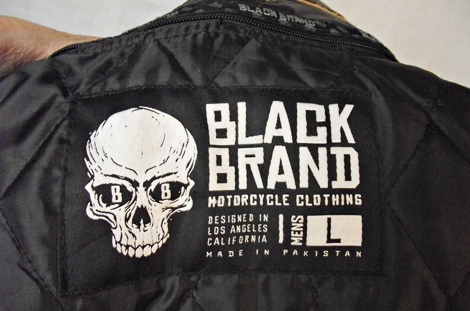 Vintage HEAVY Black Brand Motorcycle Jacket Distressed Buffalo Size US L / EU 52-54 / 3 - 13 Thumbnail