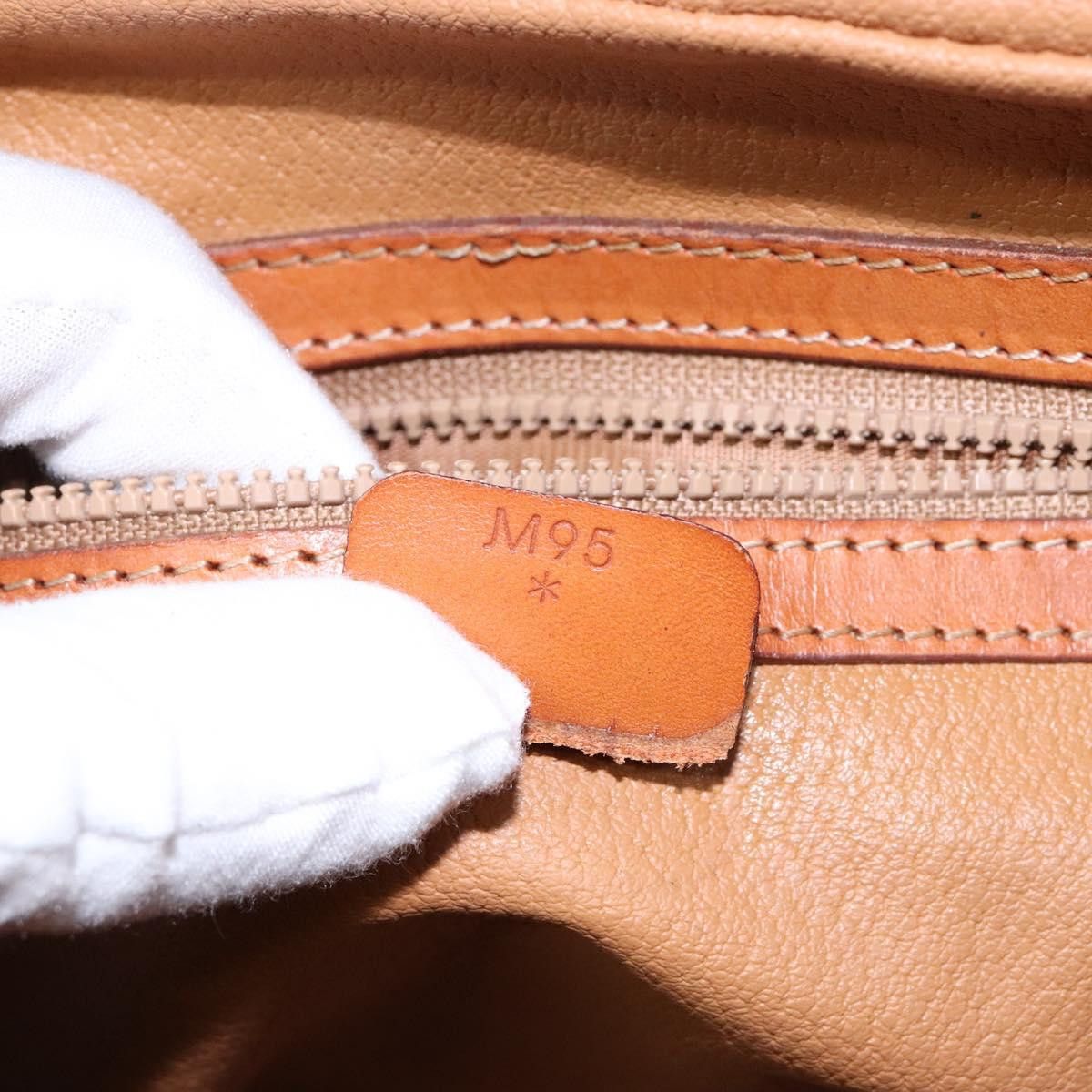 Celine CELINE Macadam Canvas Hand Bag Pvc Leather Brown Gold Size ONE SIZE - 13 Thumbnail