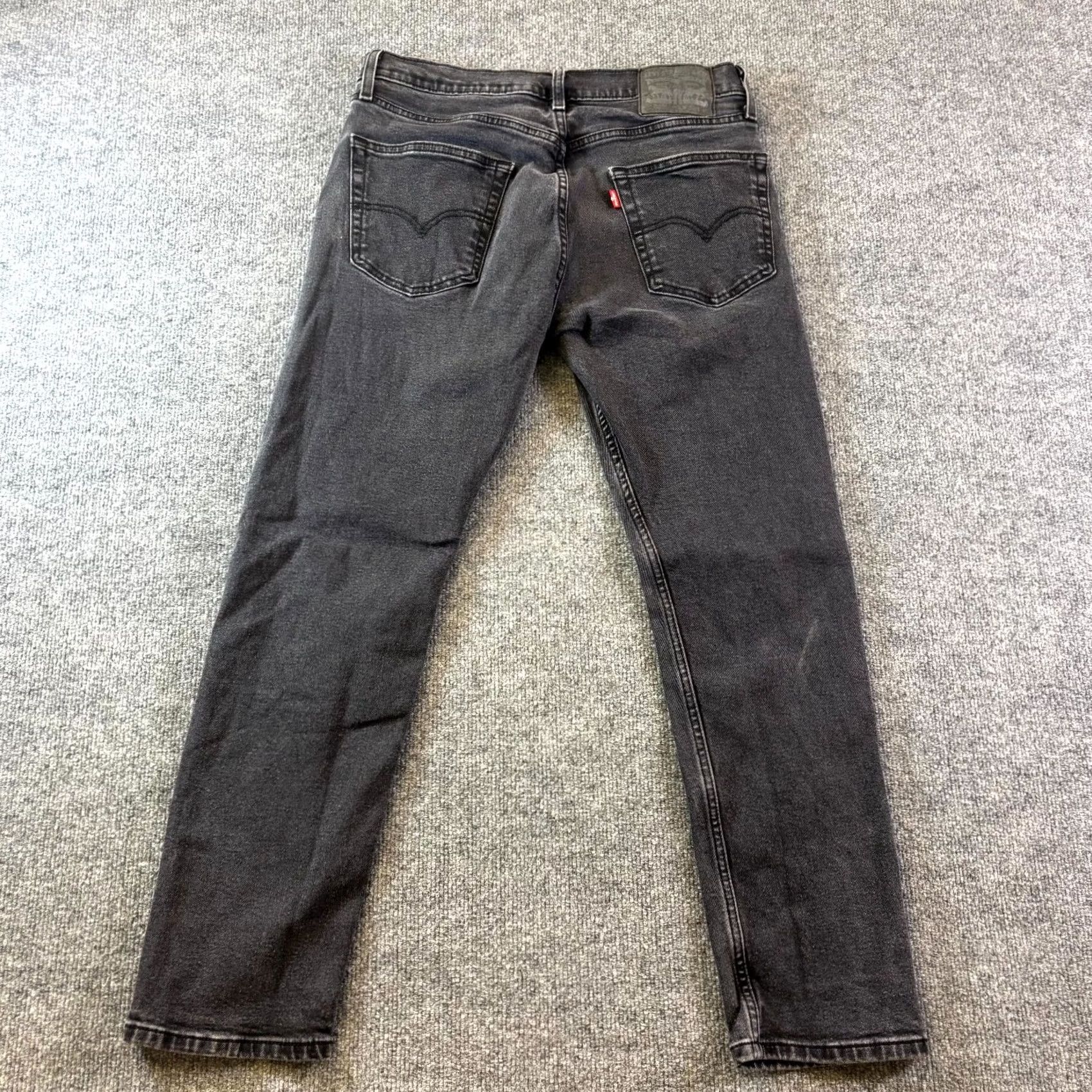 Levi's Levi's 507 Jeans Mens 32x30 Gray Denim Dark Wash Stretch Straight Leg Streetwear Shirt Size US 32 / EU 48 - 2 Thumbnail