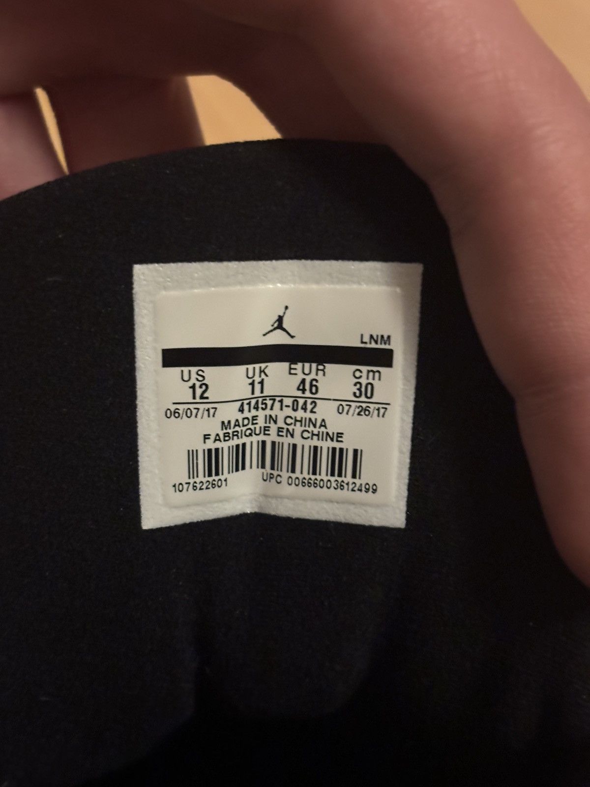 Jordan Brand Air Jordan 13 Retro Black Size 46/12 US Size US 12 / EU 45 - 6 Thumbnail
