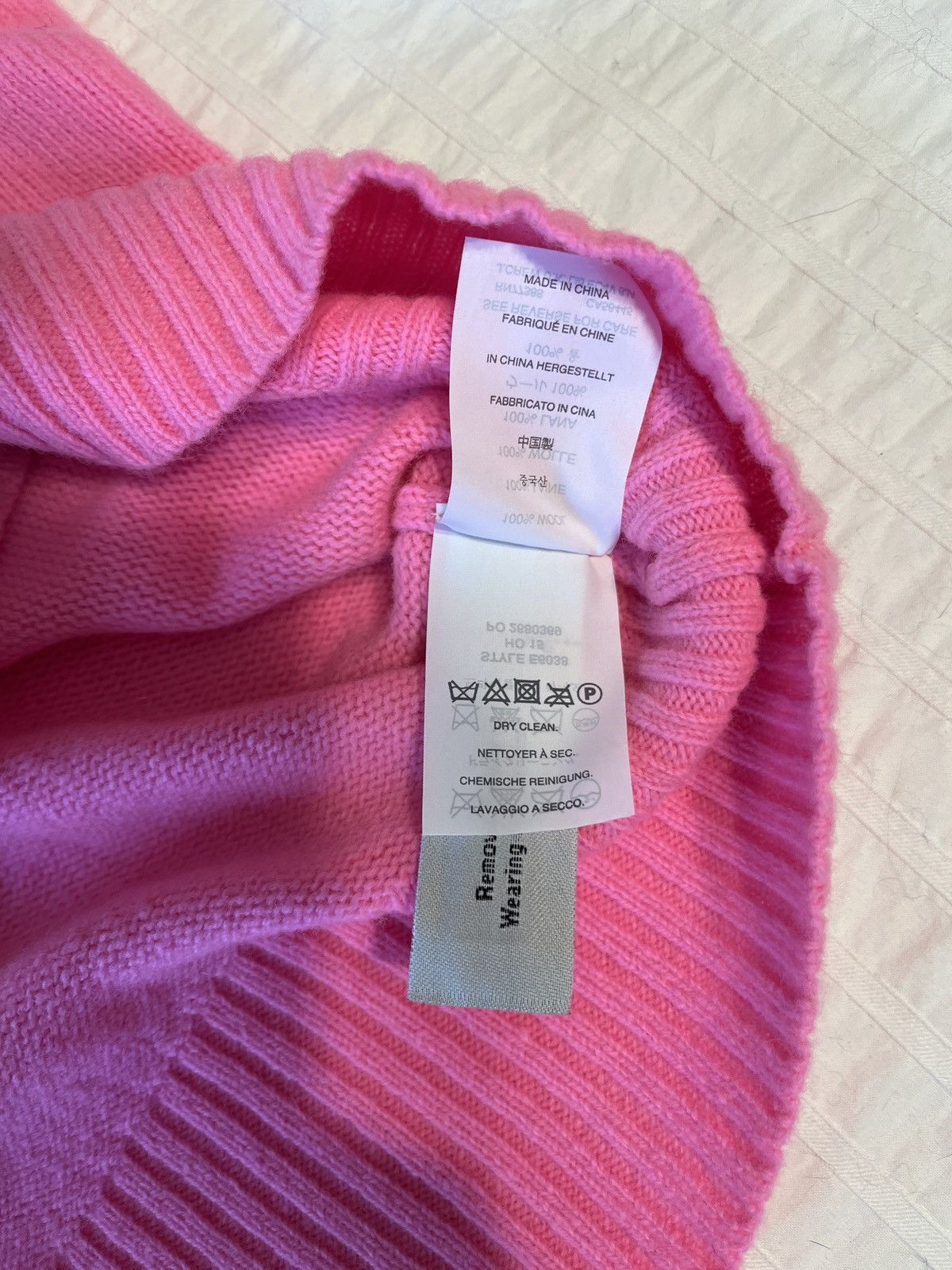 J.Crew NWT Hi-Lighter Pink Wool Pullover Size XS / US 0-2 / IT 36-38 - 5 Thumbnail