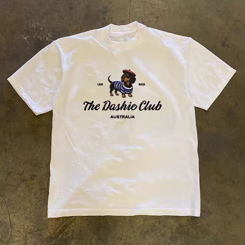Vintage White washed vintage dachshund print t-shirt Size US M / EU 48-50 / 2 - 1 Thumbnail
