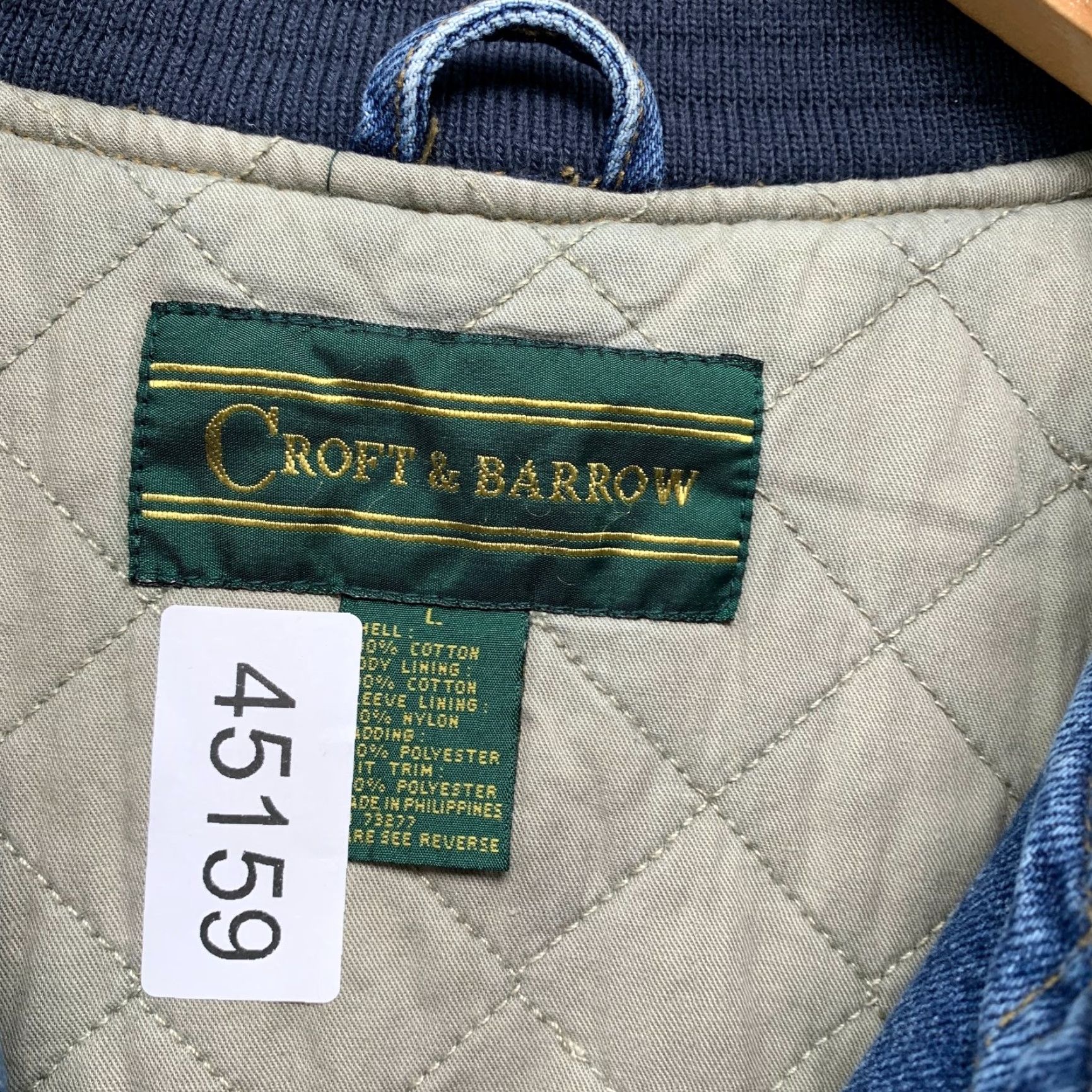 Croft & Barrow VINTAGE Croft Barrow Denim Bomber Button Jacket Mens L 90s Insulated Denim Blue 90s Mens Jacket Size US L / EU 52-54 / 3 - 4 Thumbnail