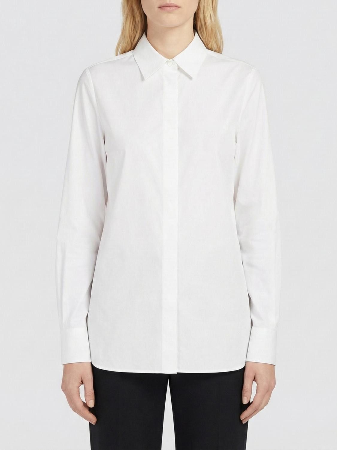 Max Mara Max Mara Shirt Woman Blue 1 Size S / US 4 / IT 40 - 1 Thumbnail