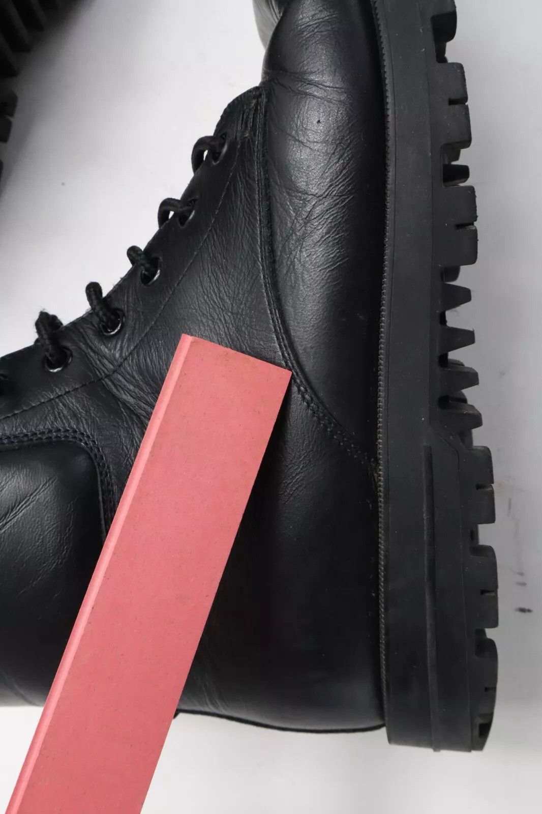Gucci GUCCI Shoes Men's UK 8.5 Black Leather Ankle Top Boots Size US 9.5 / EU 42-43 - 15 Thumbnail