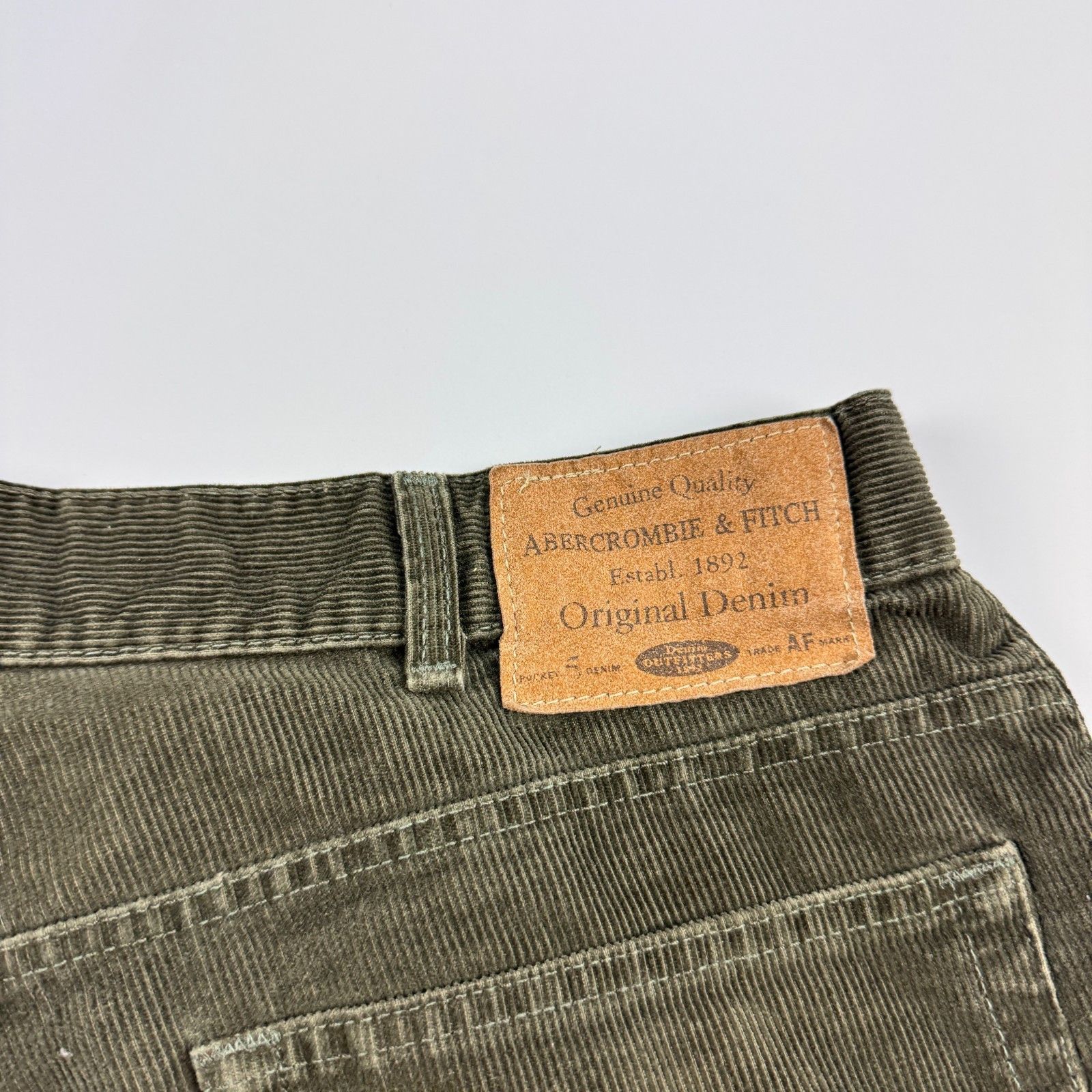 Abercrombie & Fitch VTG Abercrombie & Fitch 36x32 Corduroy Pants USA Green Size US 36 / EU 52 - 11 Thumbnail