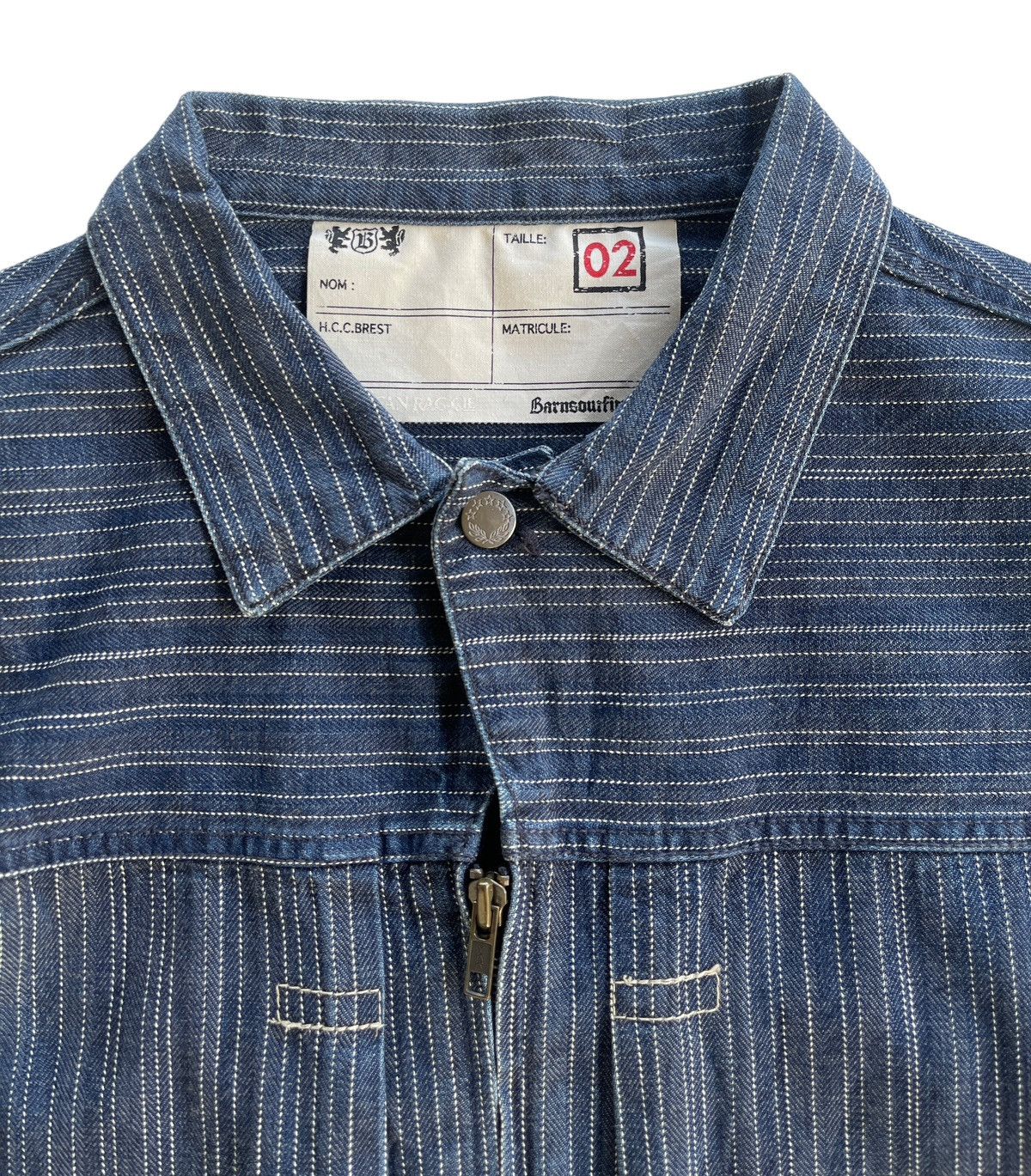 Vintage Vintage Denim Workers Hickory Wabash Jacket Size US L / EU 52-54 / 3 - 5 Thumbnail