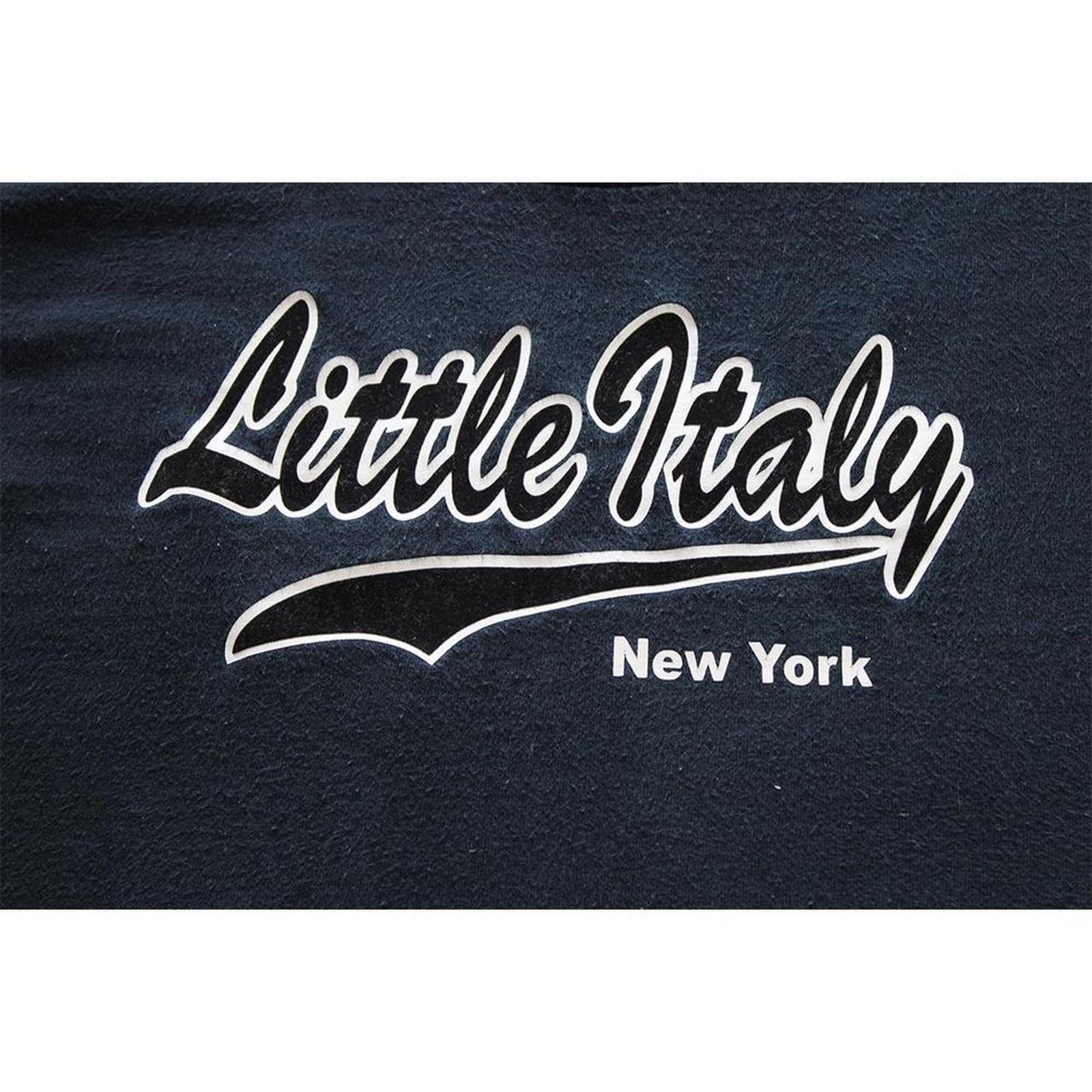 Vintage Vintage 90's Navy Little Italy New York Graphic Tee Size S / US 4 / IT 40 - 3 Thumbnail