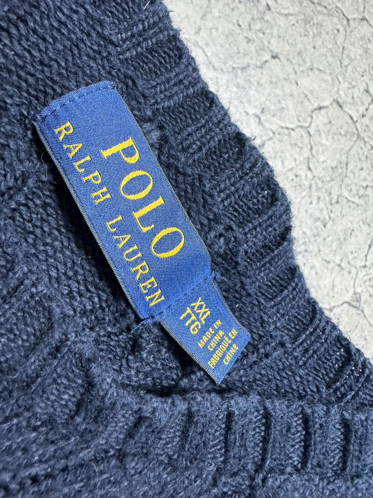 Polo Ralph Lauren Polo Ralph Lauren Navy Cable Knit Sweater PRL Size XXL Size US XXL / EU 58 / 5 - 6 Thumbnail