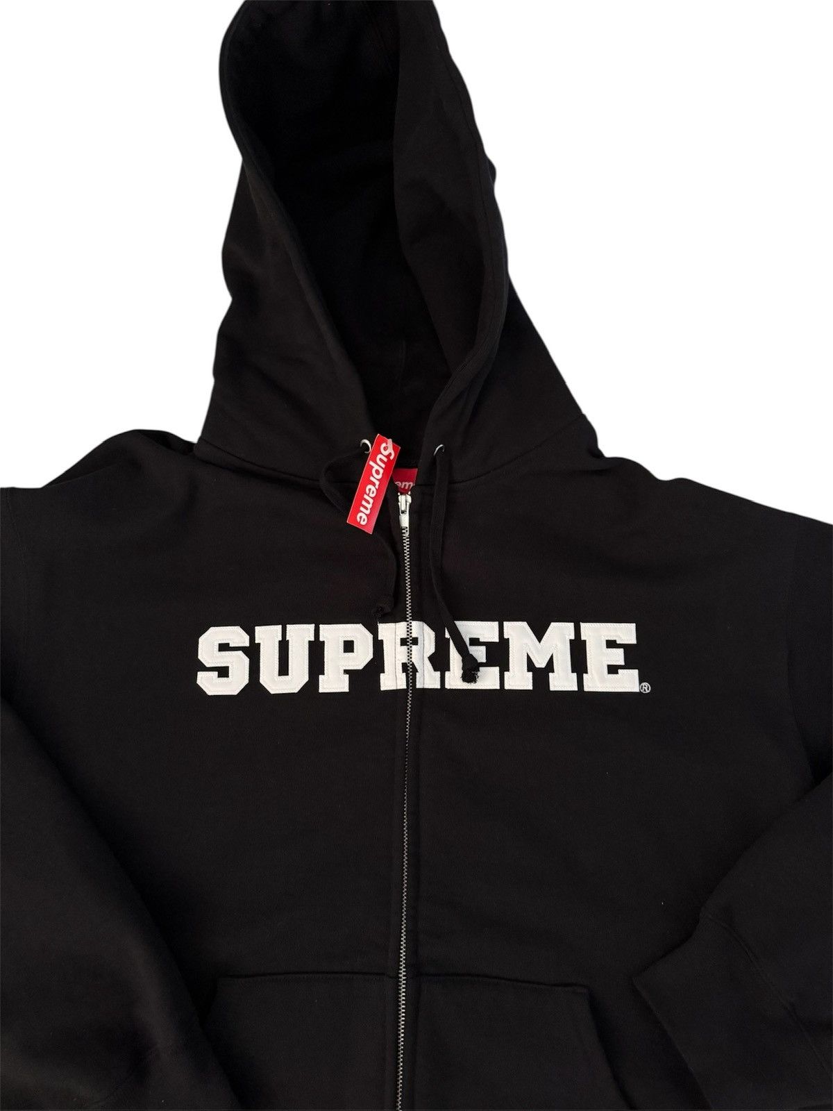 Supreme Supreme Collegiate Applique Zip Up Hooded Sweatshirt Size US L / EU 52-54 / 3 - 3 Thumbnail
