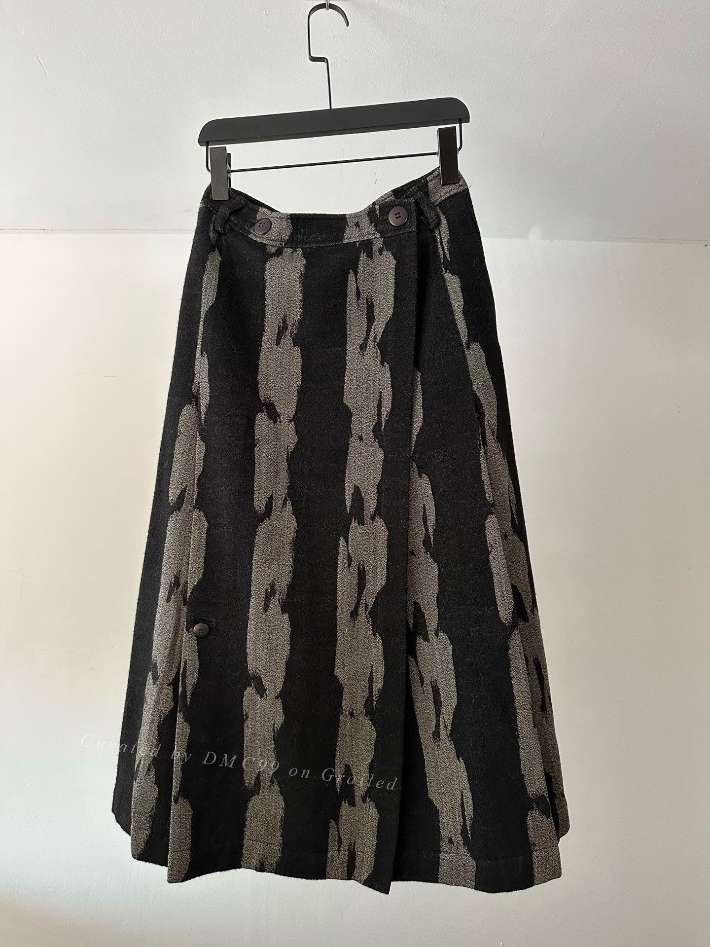 Issey Miyake Issey Miyake 1986 Wool Skirt Size 35" - 1 Thumbnail