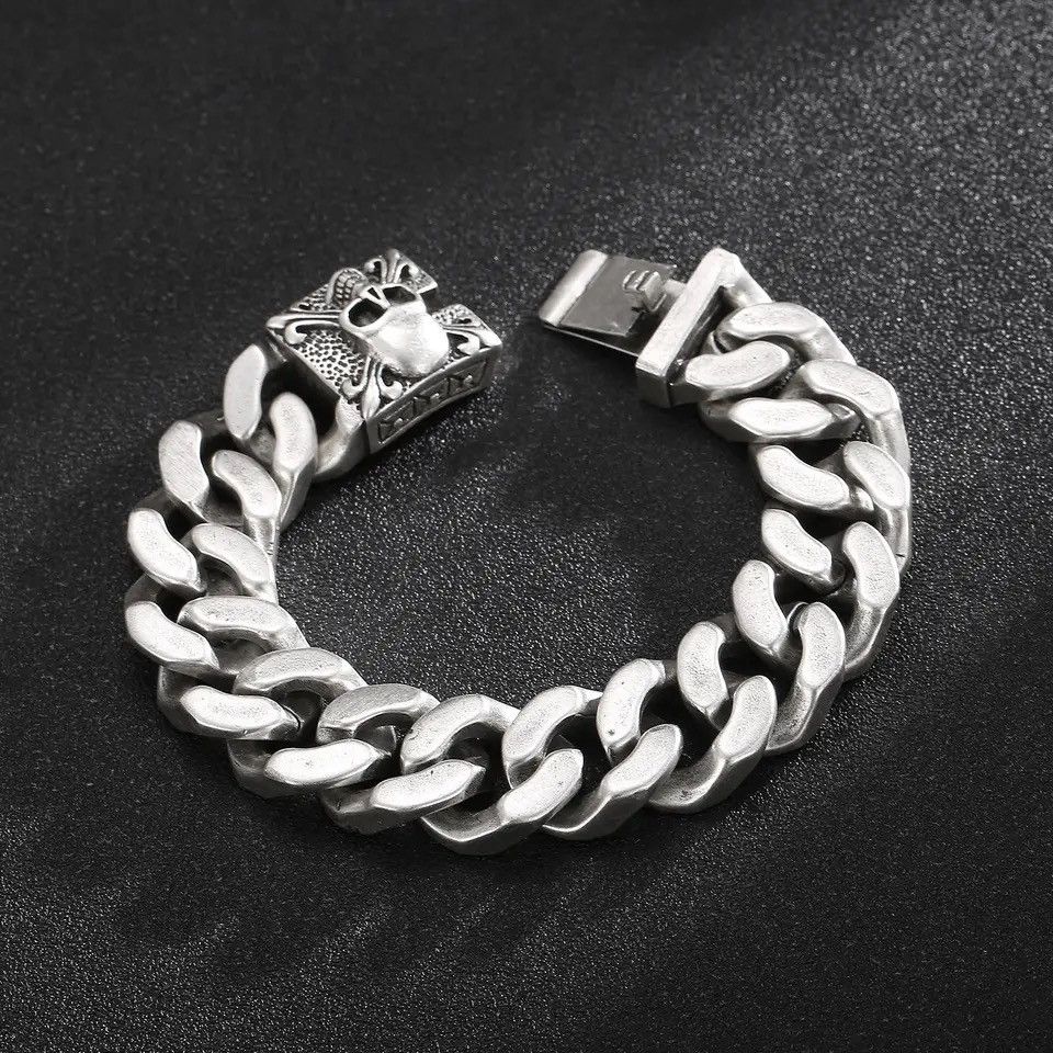 Other Skull. Cuban Link Chain Bracelet Size ONE SIZE - 5 Thumbnail