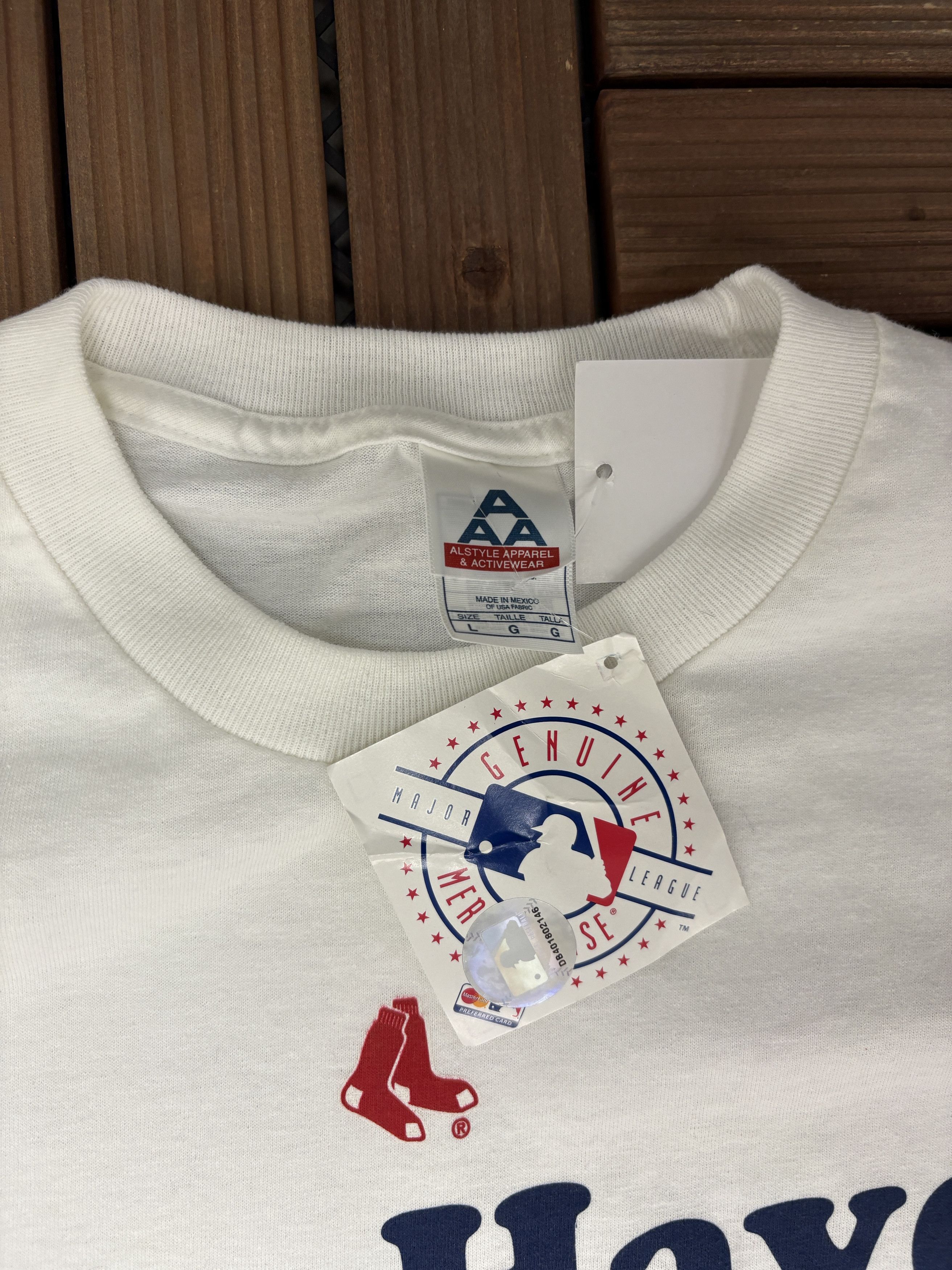 Vintage Boston Red Sox Envy Vintage White T-Shirt Tee Size XL Size US L / EU 52-54 / 3 - 5 Thumbnail