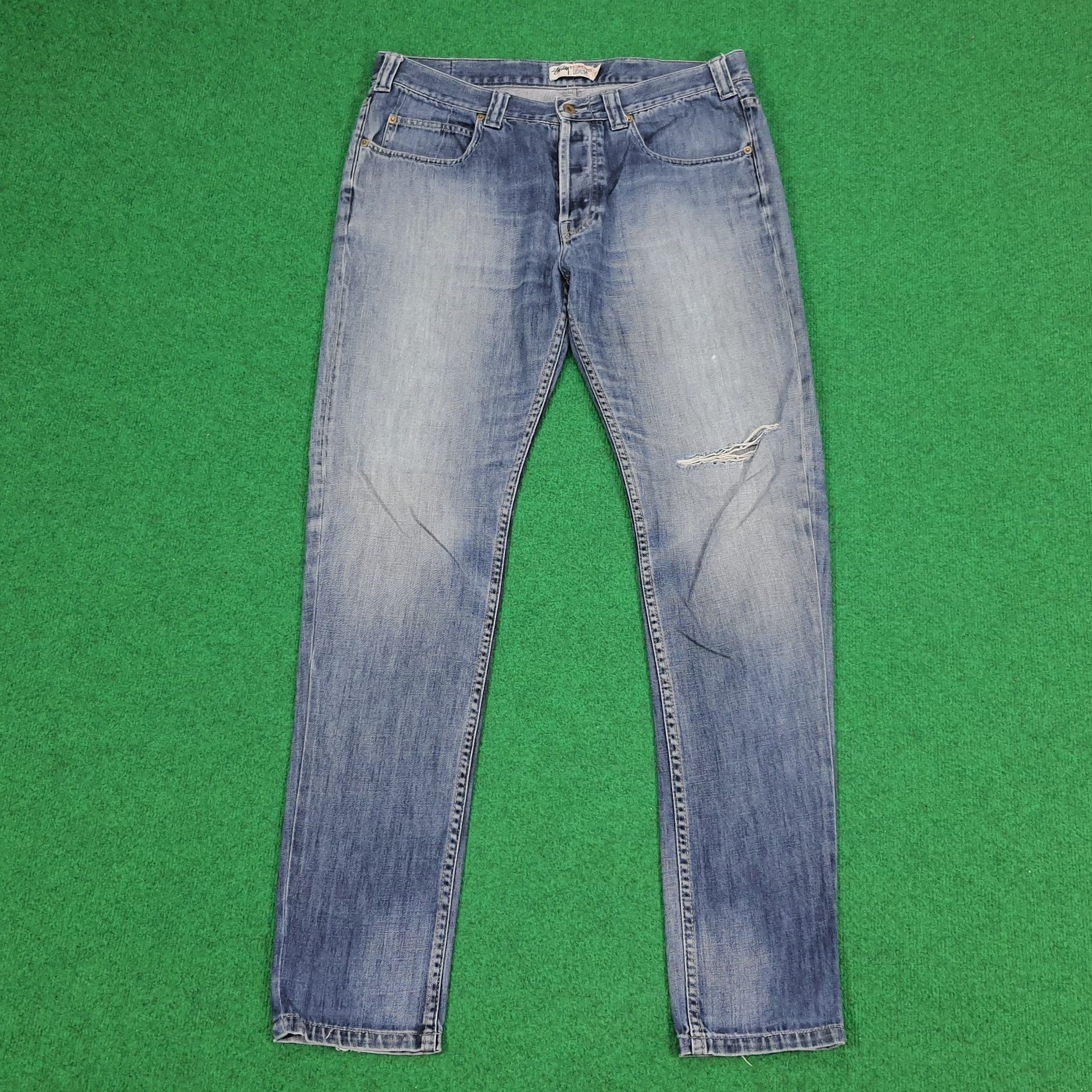 Stussy × Vintage Vintage Stussy Streetwear Custom Logo Jeans Size US 36 / EU 52 - 5 Thumbnail