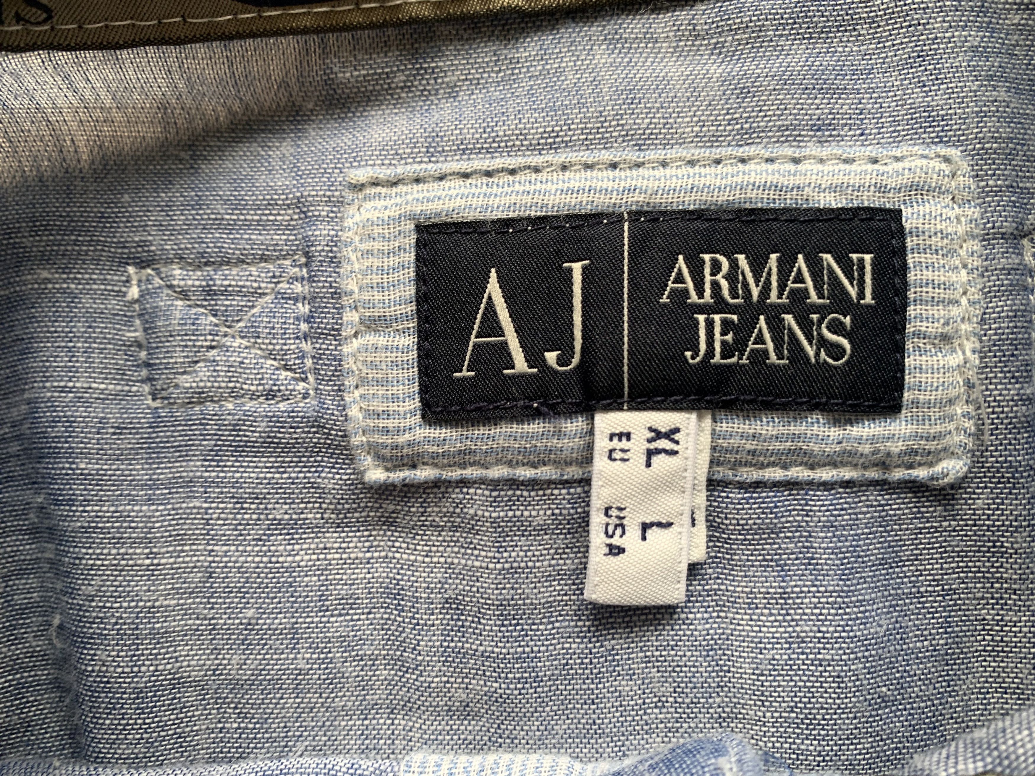 Armani Vintage Armani Jeans Cotton Shirt Button Up Size US L / EU 52-54 / 3 - 5 Thumbnail