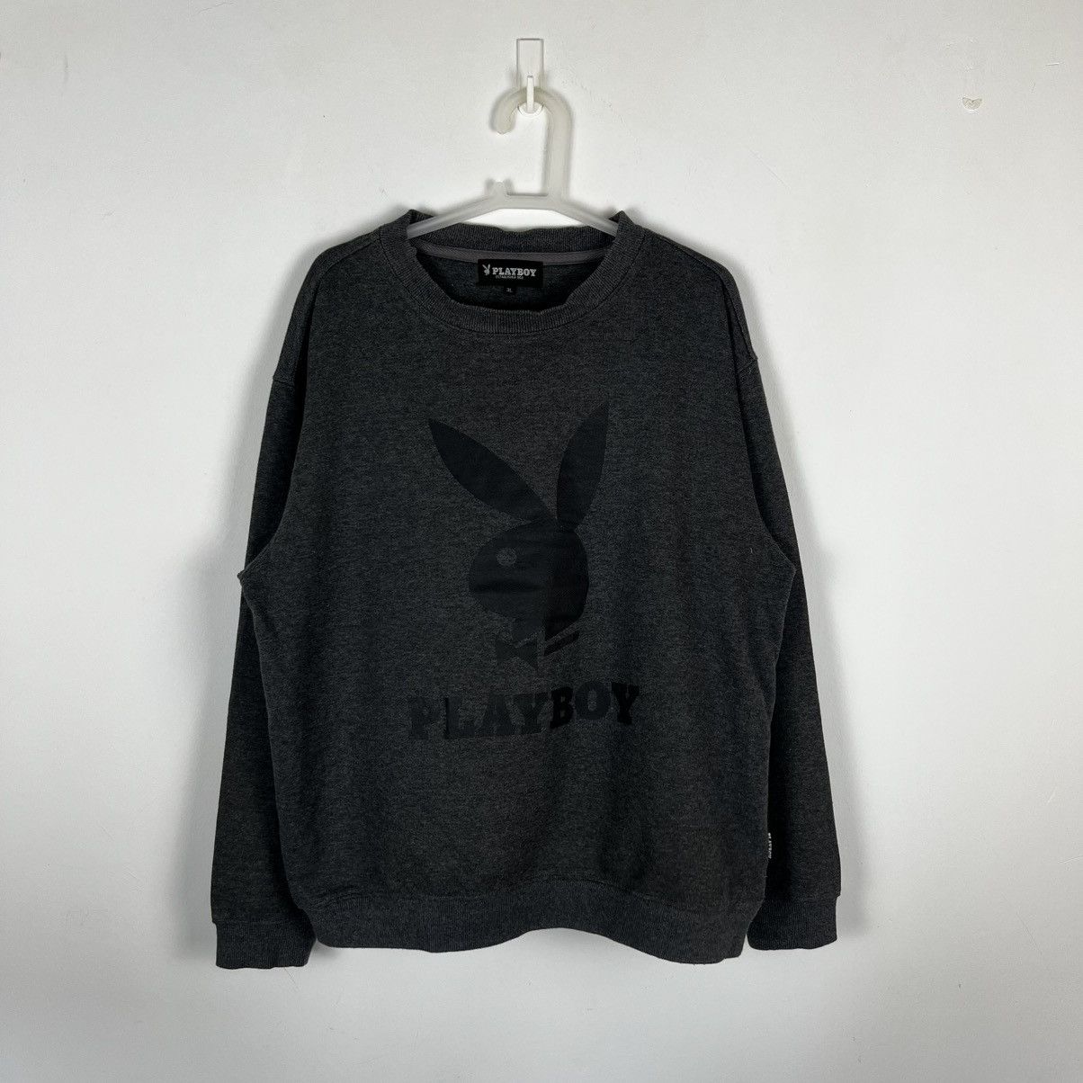 Vintage Playboy Big Logo Black Sweatshirt Jumper Rare