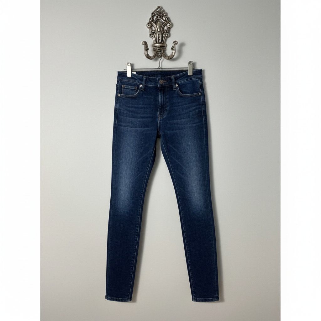 Seven 7 Seven7 · Size 30 · Blue Denim Mid-Rise Skinny Jeans Size 30" / US 8 / IT 44 - 1 Thumbnail