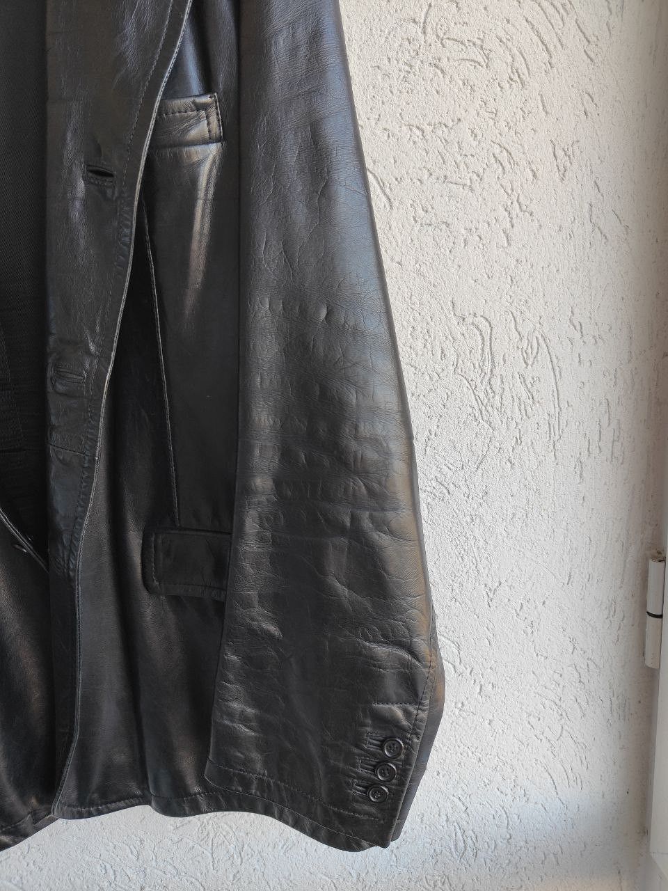Prada Prada Heavyweight Leather 3 Buttons Coat Blazer Jacket Size US L / EU 52-54 / 3 - 12 Thumbnail