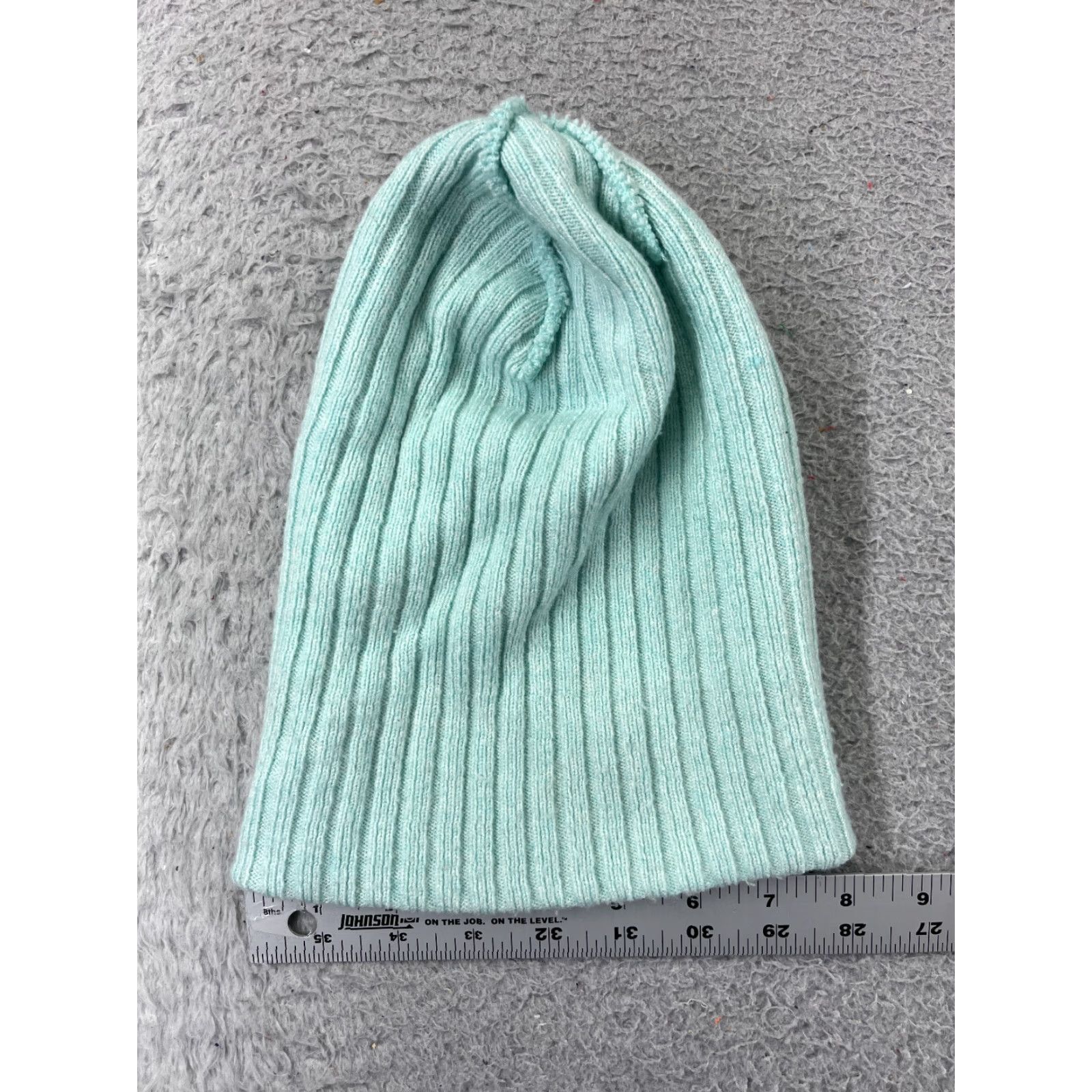 Vintage Time And Tru Beanie Toque Womens One Size Light Blue Knit Polyester Blend Winter Ski Size ONE SIZE - 3 Thumbnail