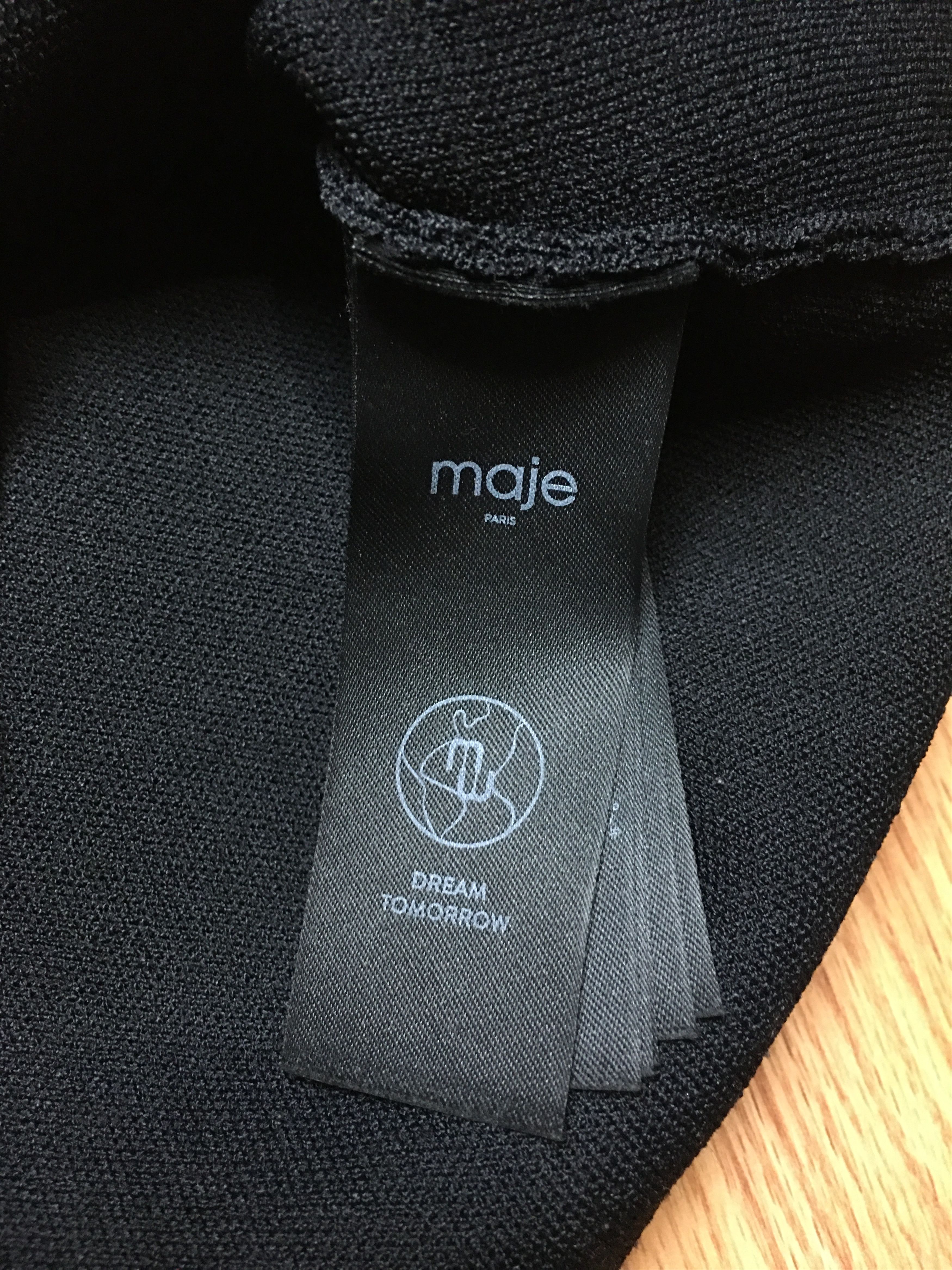 Maje MAJE Embroidered Logo Knitted Cardigan Black Size 2/M Size M / US 6-8 / IT 42-44 - 16 Thumbnail
