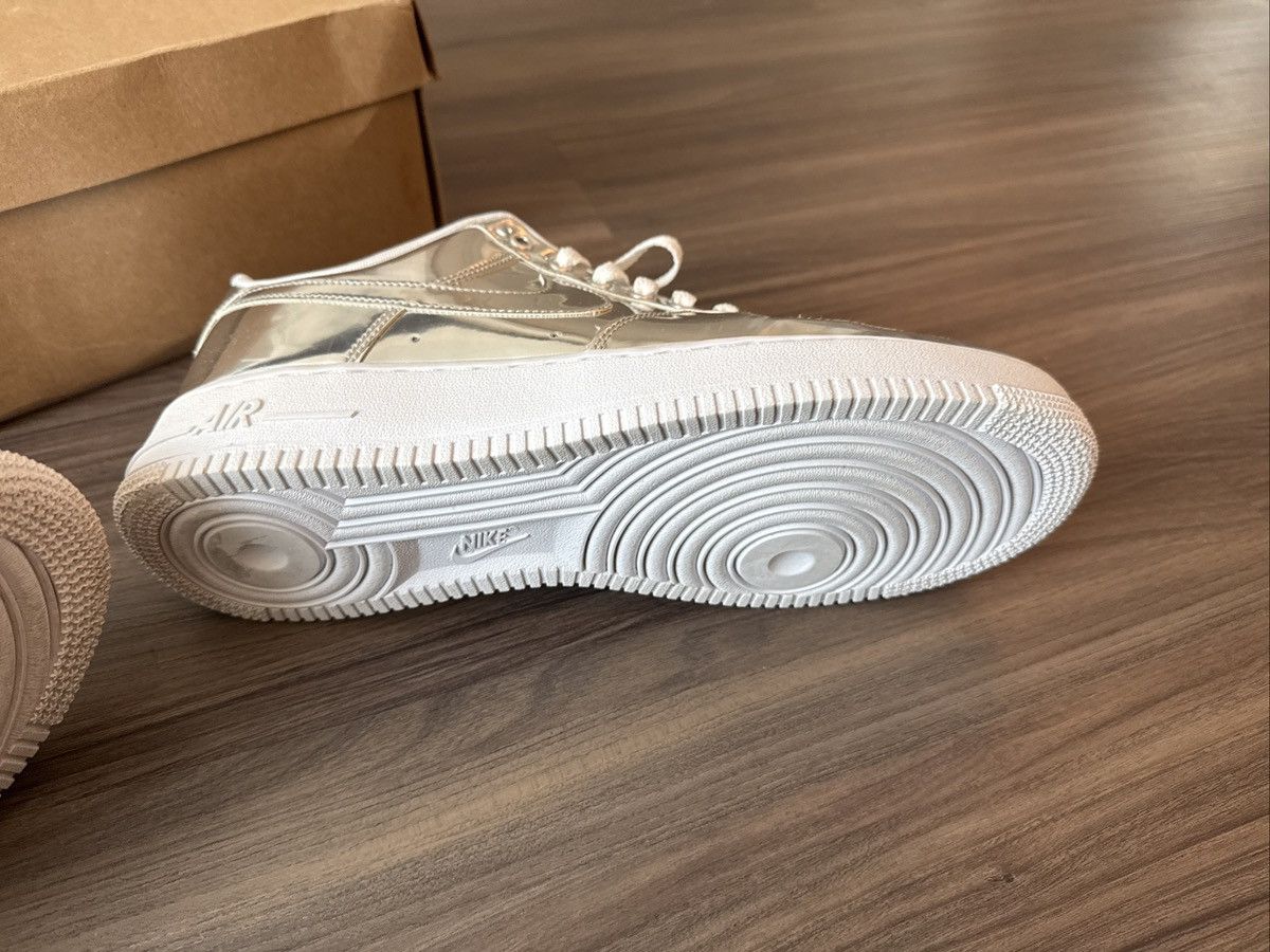 Nike Nike Air Force 1 Chrome Metallic Silver - W 12 / M 10.5 Size US 12 / IT 42 - 7 Thumbnail