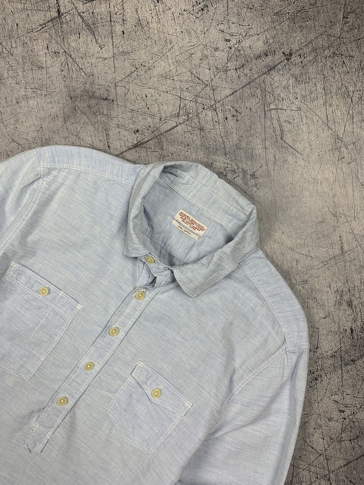 Allsaints Designer Allsaints Stapleton L/SVL Shirt Buttons-Up Blue Size US S / EU 44-46 / 1 - 2 Thumbnail