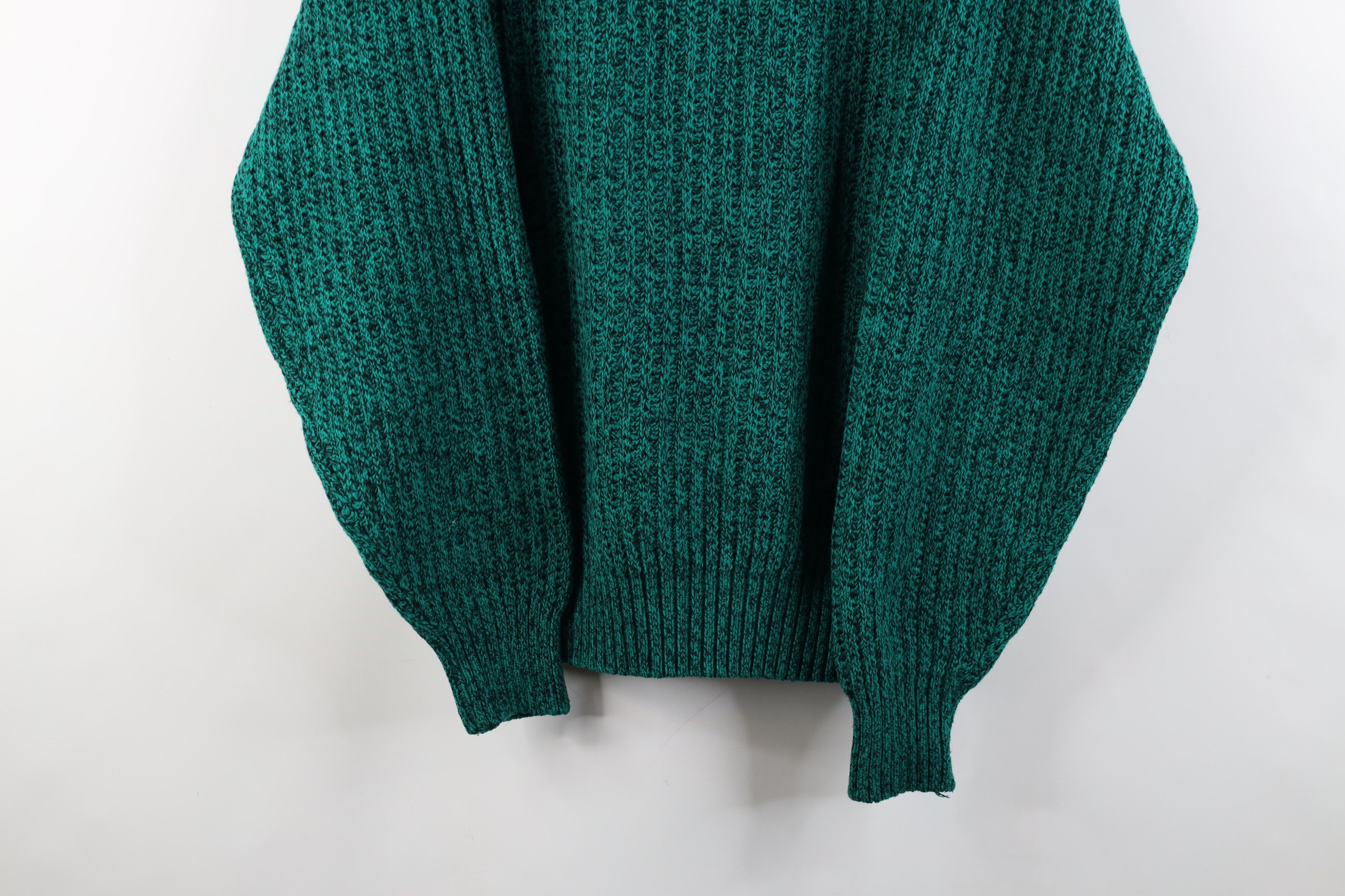 Vintage Vintage 90s Streetwear Chunky Ribbed Knit Crewneck Sweater Size US L / EU 52-54 / 3 - 3 Thumbnail