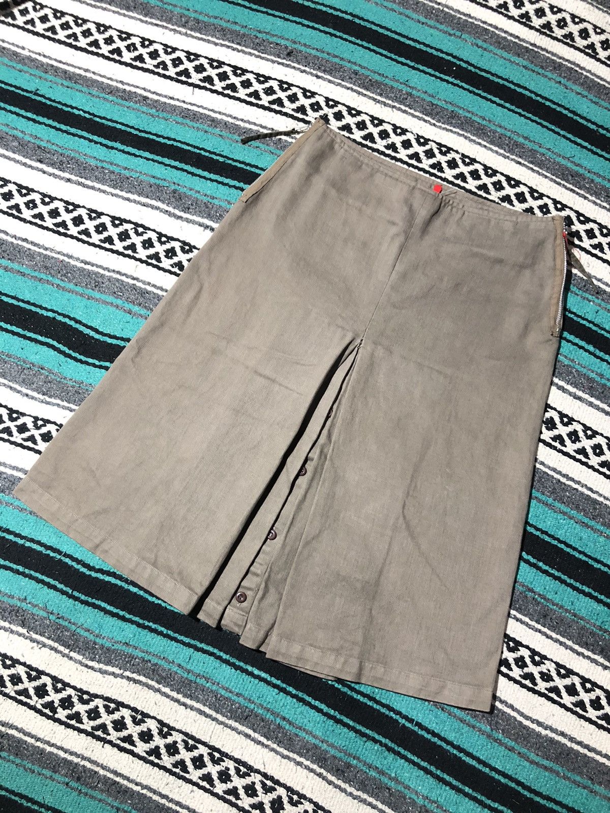 Sunao Kuwahara Sunao Kuwahara Reconstructed Midi Skirt Size 29" - 2 Thumbnail