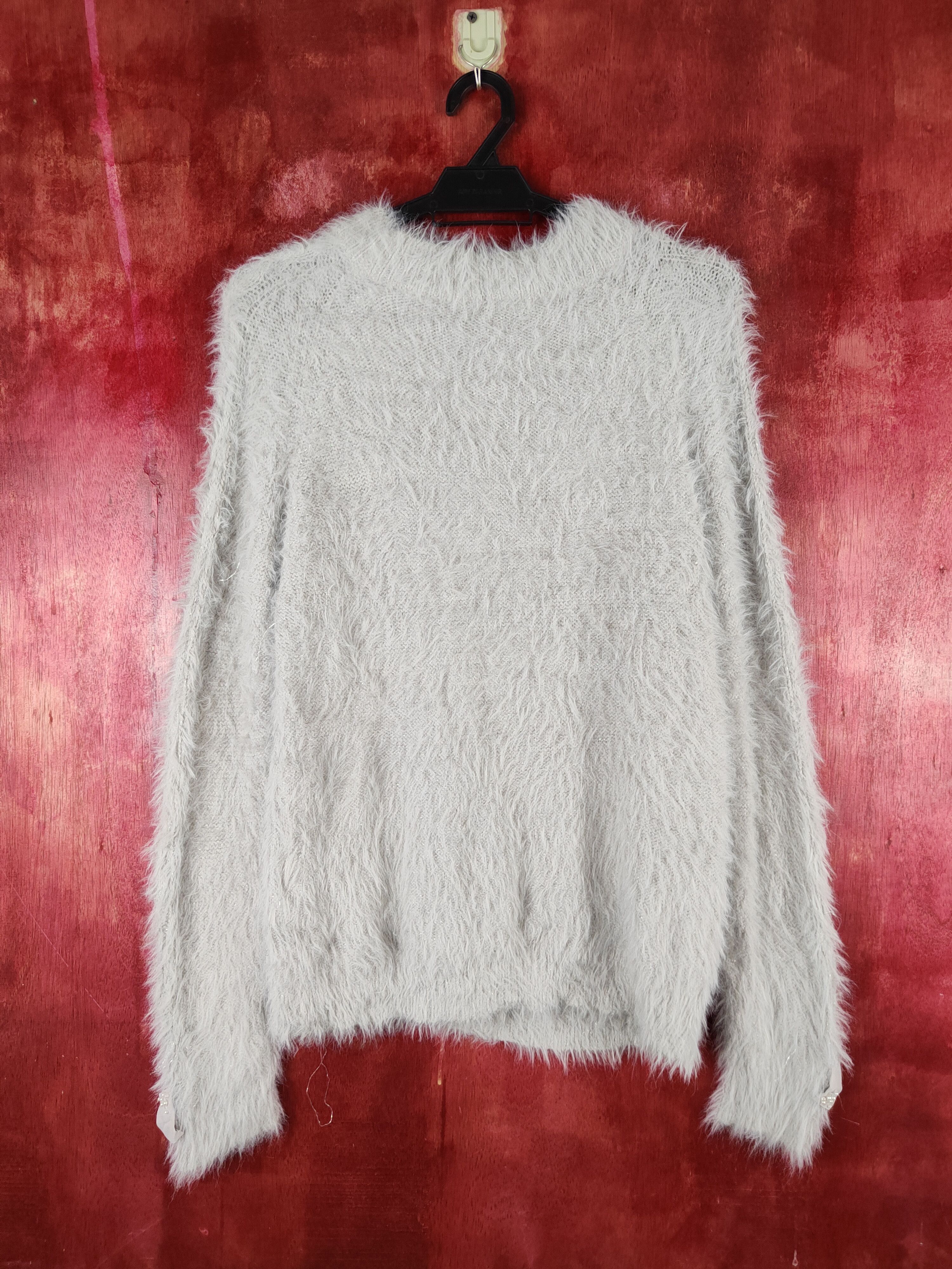 Japanese Brand × Vintage Vintage Persodea Light Gray Fur Mohair Knitwear Size S / US 4 / IT 40 - 8 Thumbnail