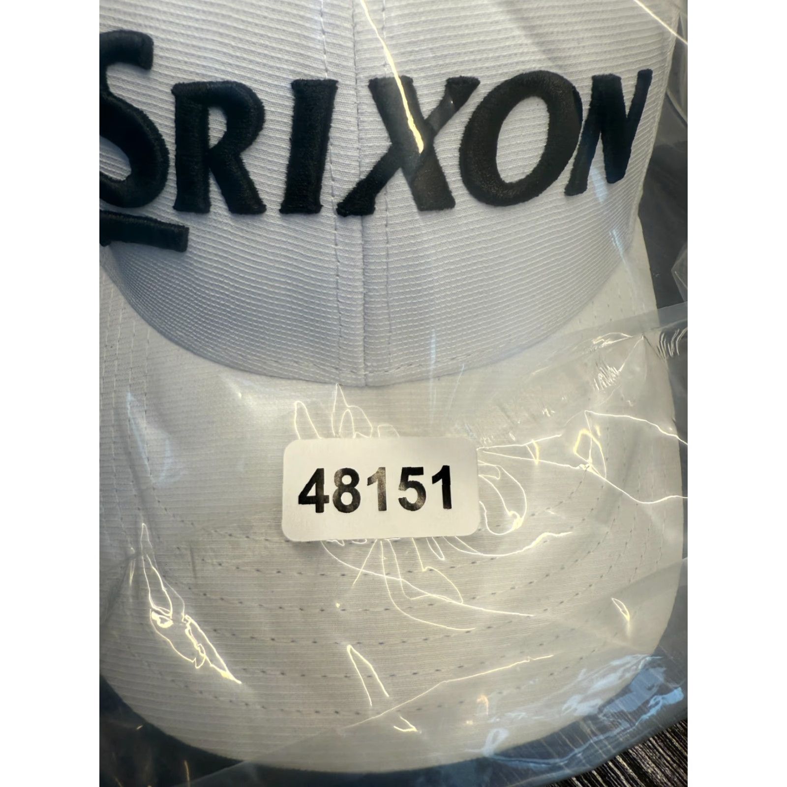Dunlop Srixon Hat Cap Mens One Size White Adjustable Strapback Golf Hat Brand Srixon OSFM White Adjustable Strapback Cap Size ONE SIZE - 8 Thumbnail