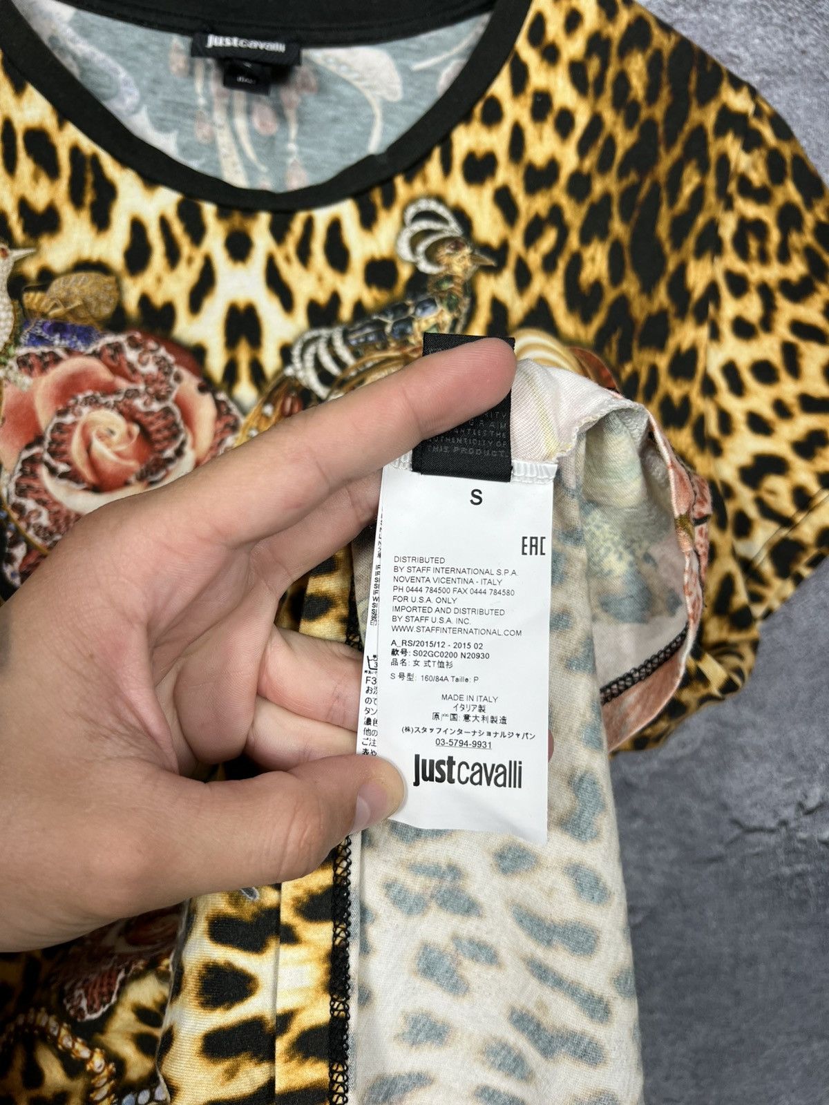 Just Cavalli Vintage Just Cavalli Leopand/Floral Print T-shirt Tee Size S / US 4 / IT 40 - 10 Thumbnail