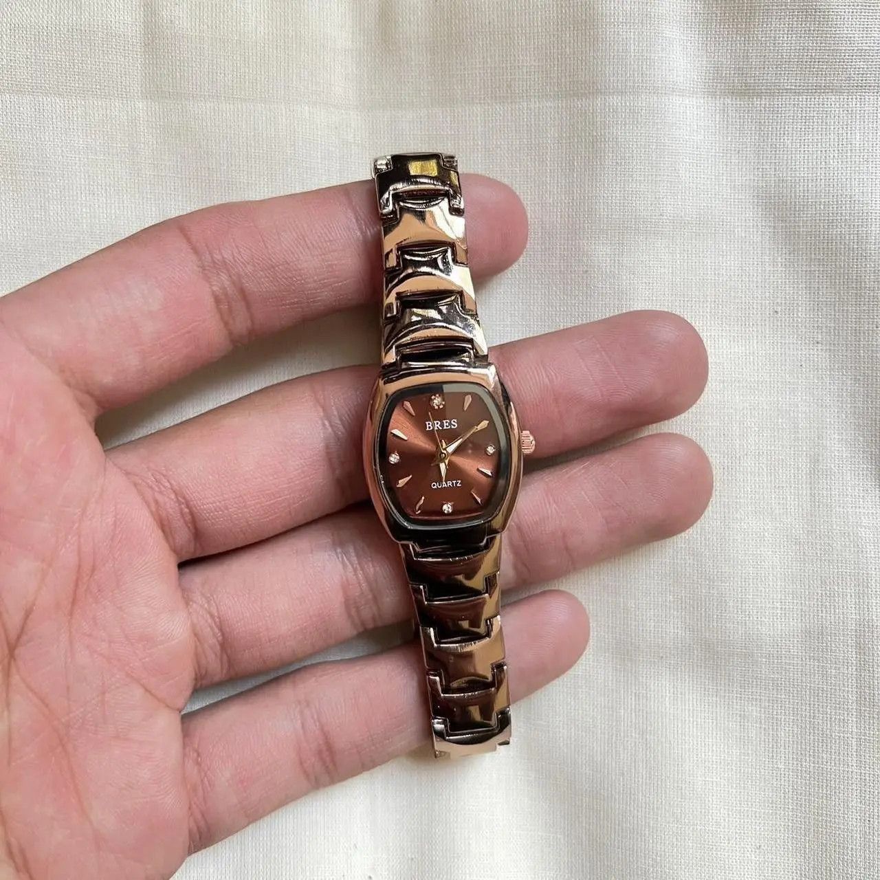 Jewelry 2000s vintage style stainless steel quartz bres luxury watch Size ONE SIZE - 2 Thumbnail