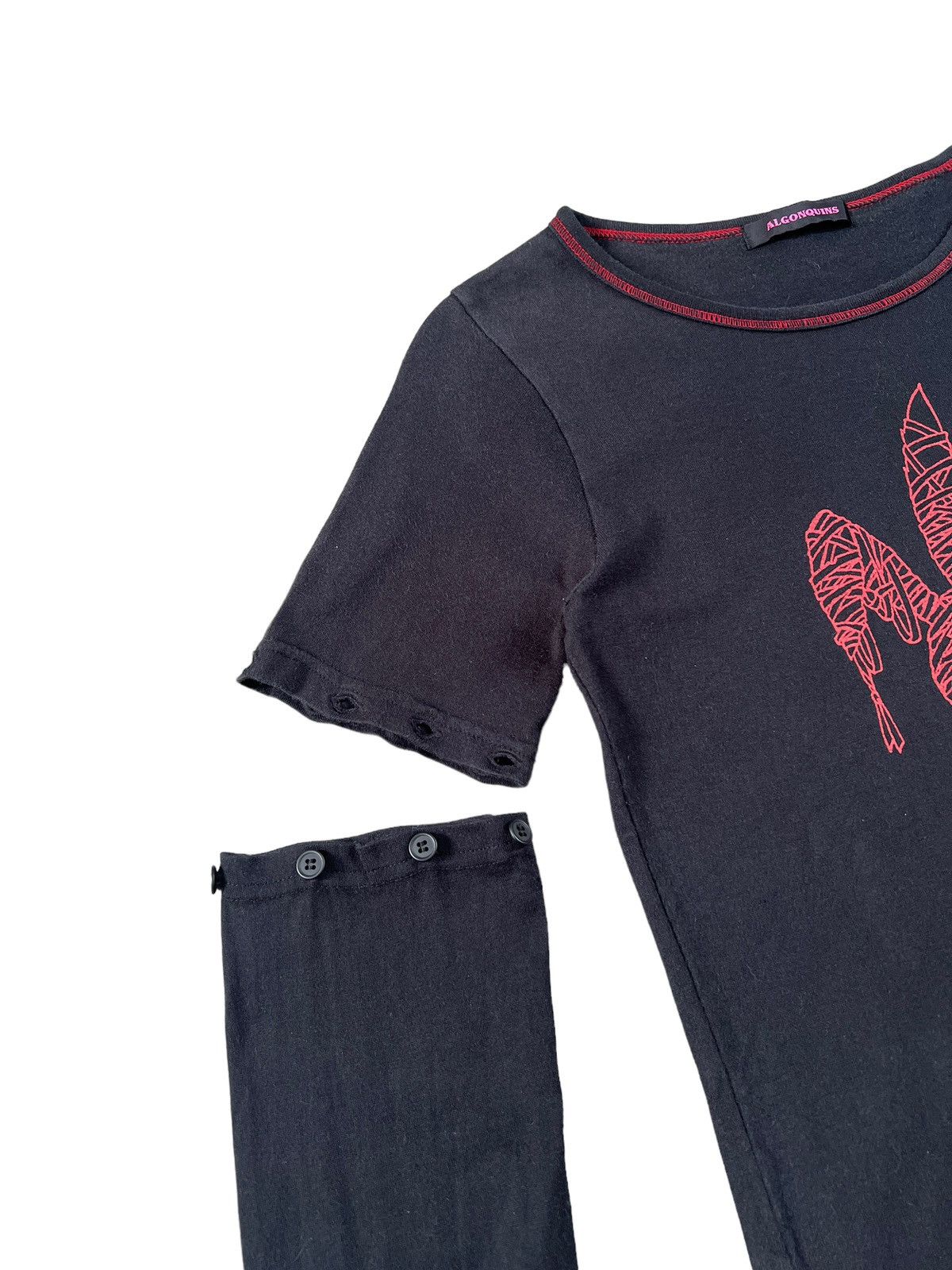 Japanese Brand Algonquins Dead Goth Bunny Shirt Size XS / US 0-2 / IT 36-38 - 8 Thumbnail