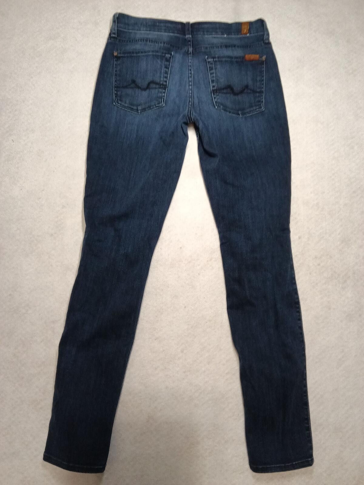 7 For All Mankind Women’s 7 For All Mankind The Skinny Jeans Dark Wash Sz 27 Size 28" / US 6 / IT 42 - 4 Thumbnail
