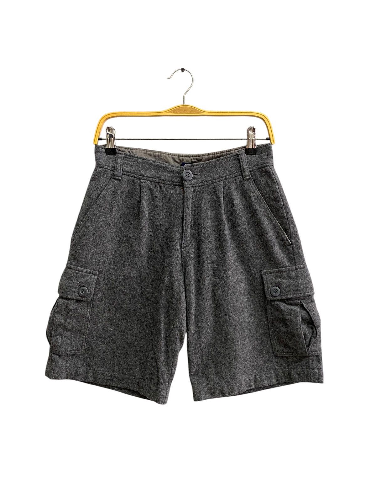 Journal Standard × Vintage Vintage Journal Standard Wool Cargo Baggy Shortpants Size 28" / US 6 / IT 42 - 1 Thumbnail