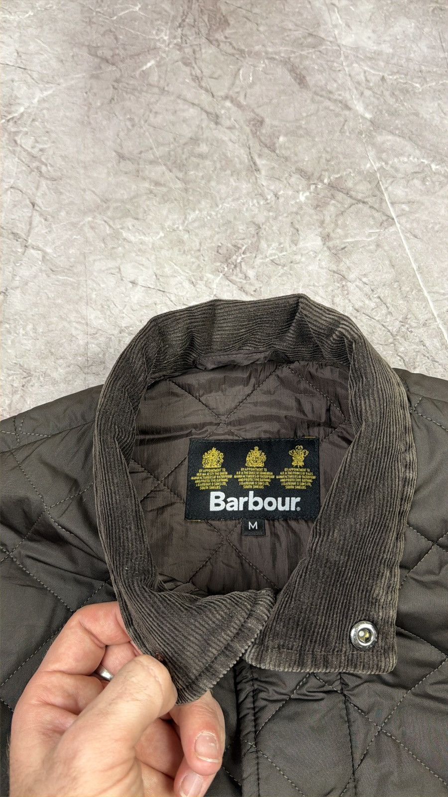 Barbour Vintage Barbour Sportquilt Jacket w/ Leather Trim & Corduroy Size US M / EU 48-50 / 2 - 6 Thumbnail