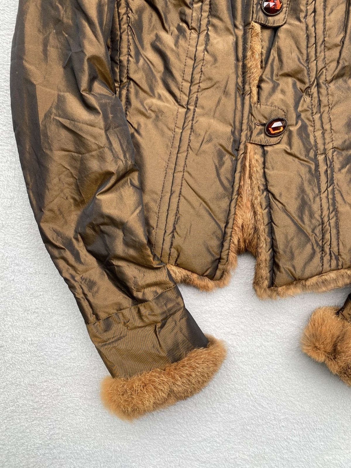 MR & MRS ITALY W Les Femme- Fur Aviator Jacket Size M / US 6-8 / IT 42-44 - 5 Thumbnail