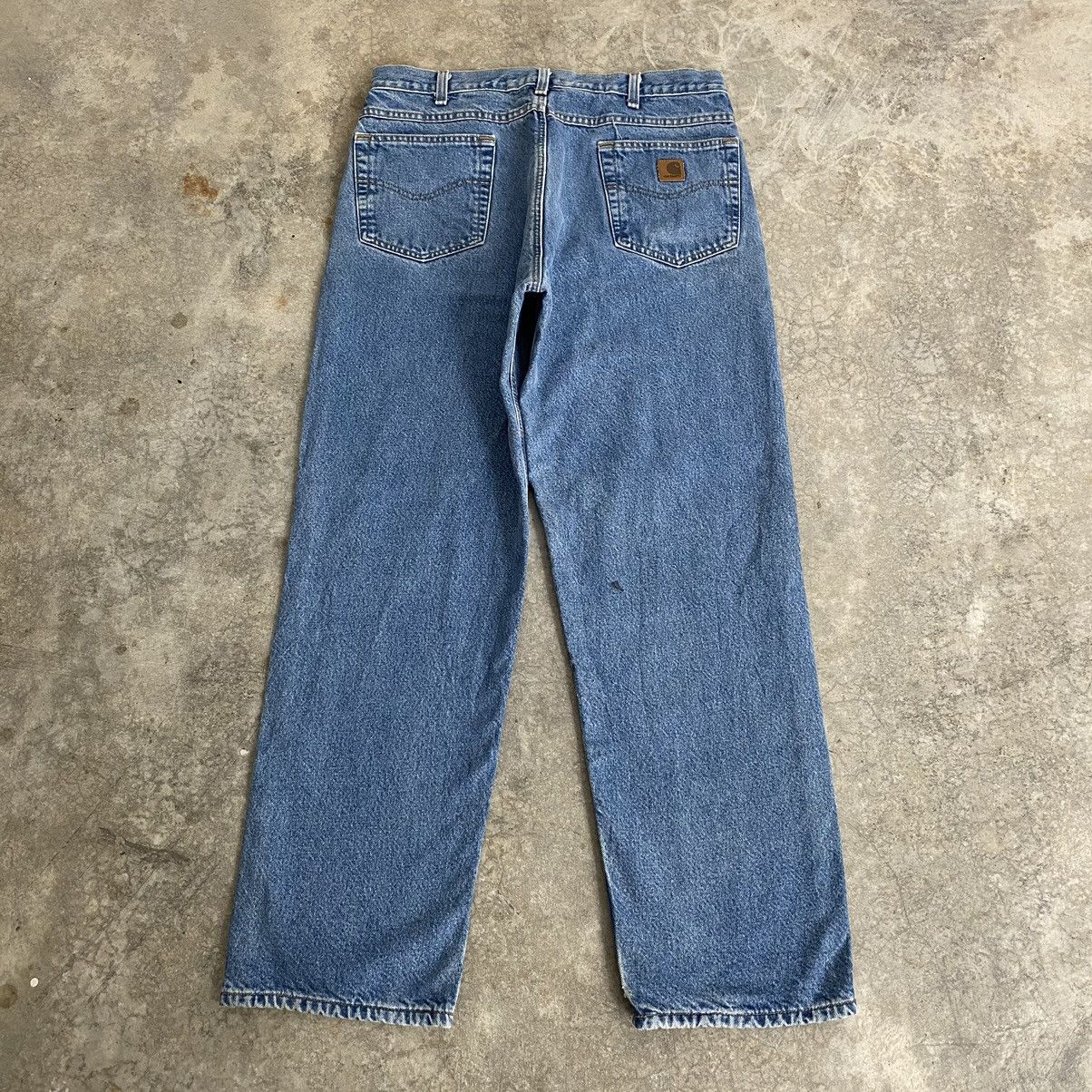 Carhartt Vintage Carhartt Blanket Lined Relaxed Fit Denim Jeans Size US 35 - 18 Thumbnail