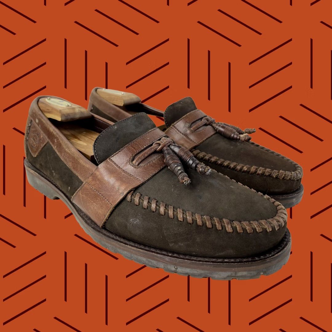 Penn HS Trask Penny Leather Tassel Loafers Dress Men US 11 Brown Tasseled Shoes Size US 11 / EU 44 - 1 Thumbnail