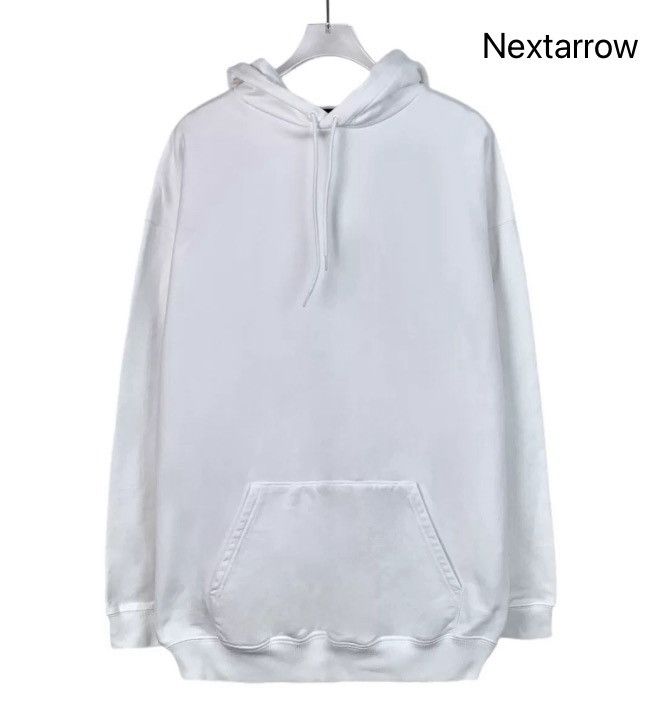 Balenciaga Balenciaga white logo drawstring hoodie2412-Nextarrow Size US XS / EU 42 / 0 - 1 Thumbnail