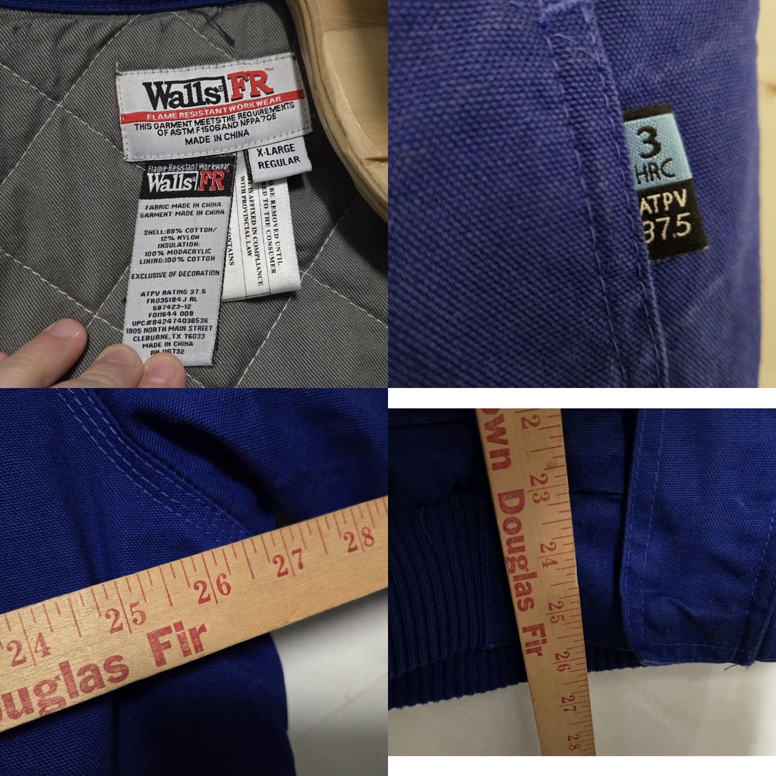 Walls VINTAGE Walls Jacket Bomber Blue XL Men Size US XL / EU 56 / 4 - 8 Thumbnail