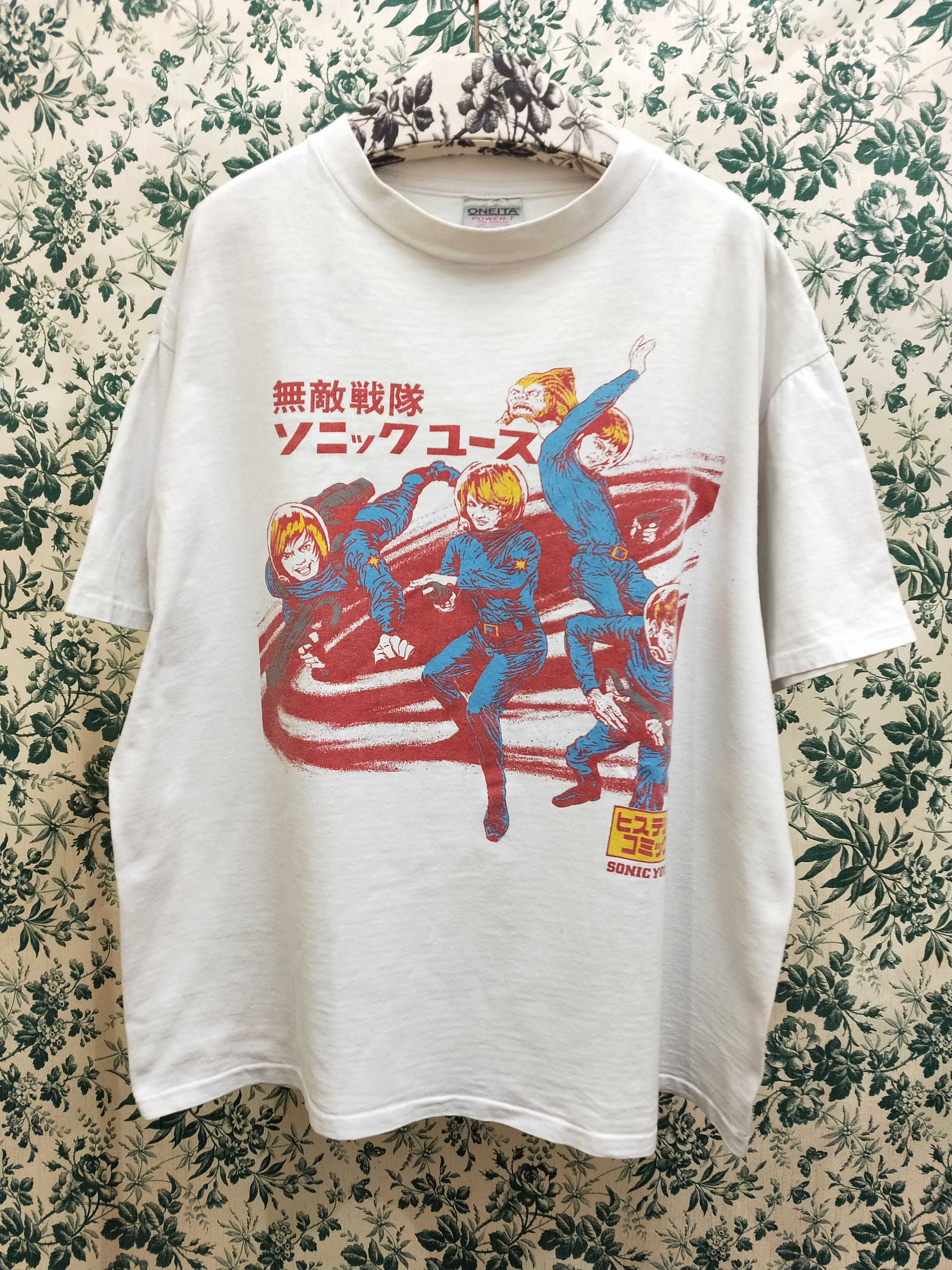 image of Band Tees x Vintage Sonic Youth Hysteric Comics Tee in White, Men's (Size XL)